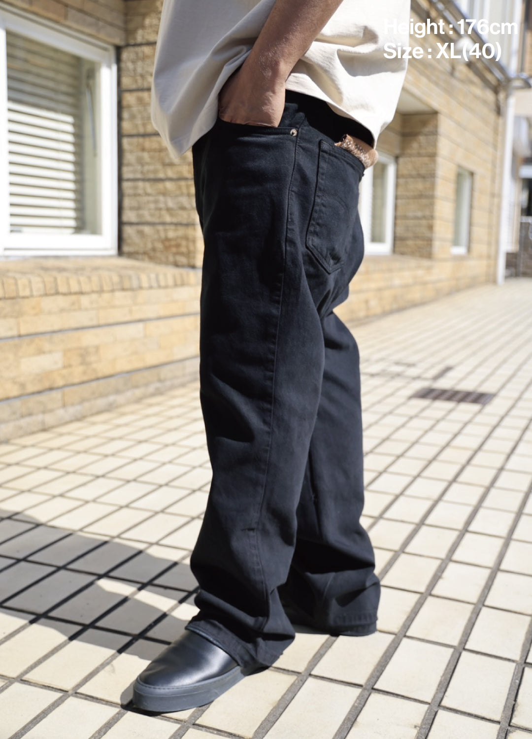 WESTON - USA 517 Customize Boot Cut Denim Pants Black Edge