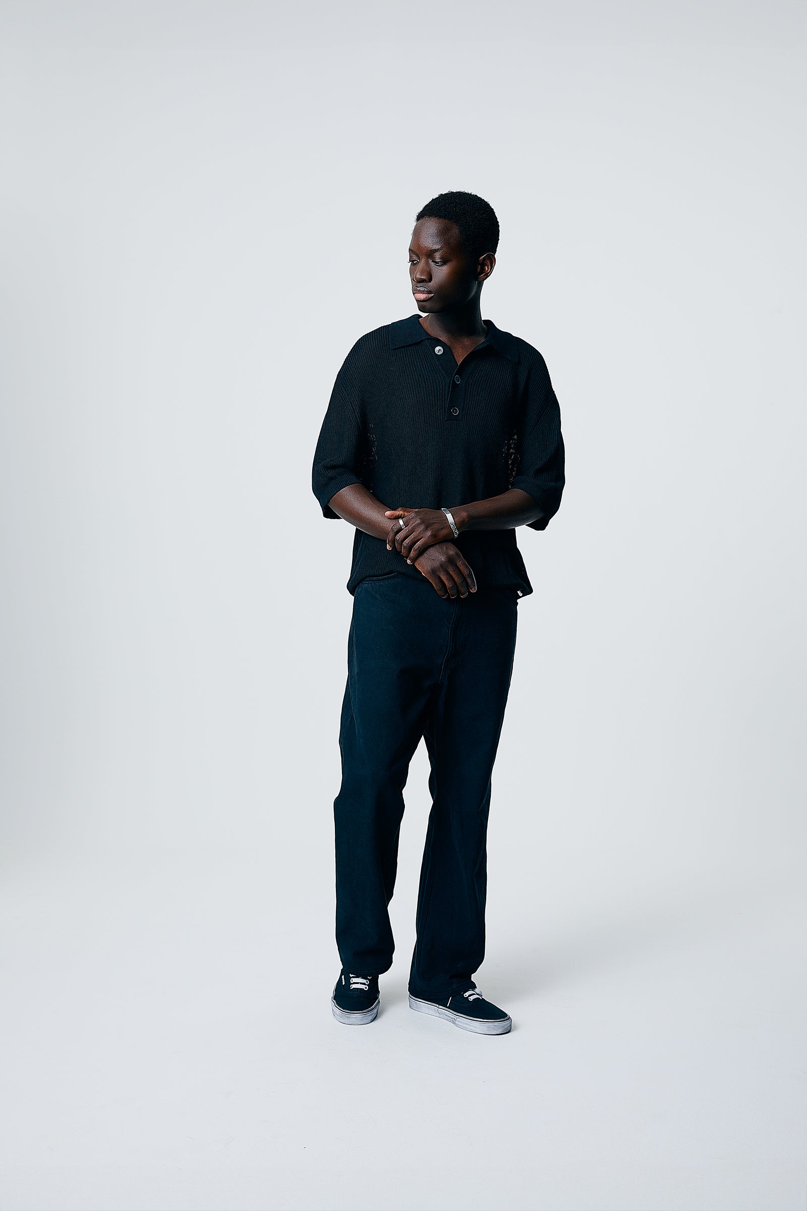 WESTON - USA 517 Customize Boot Cut Denim Pants Black Edge