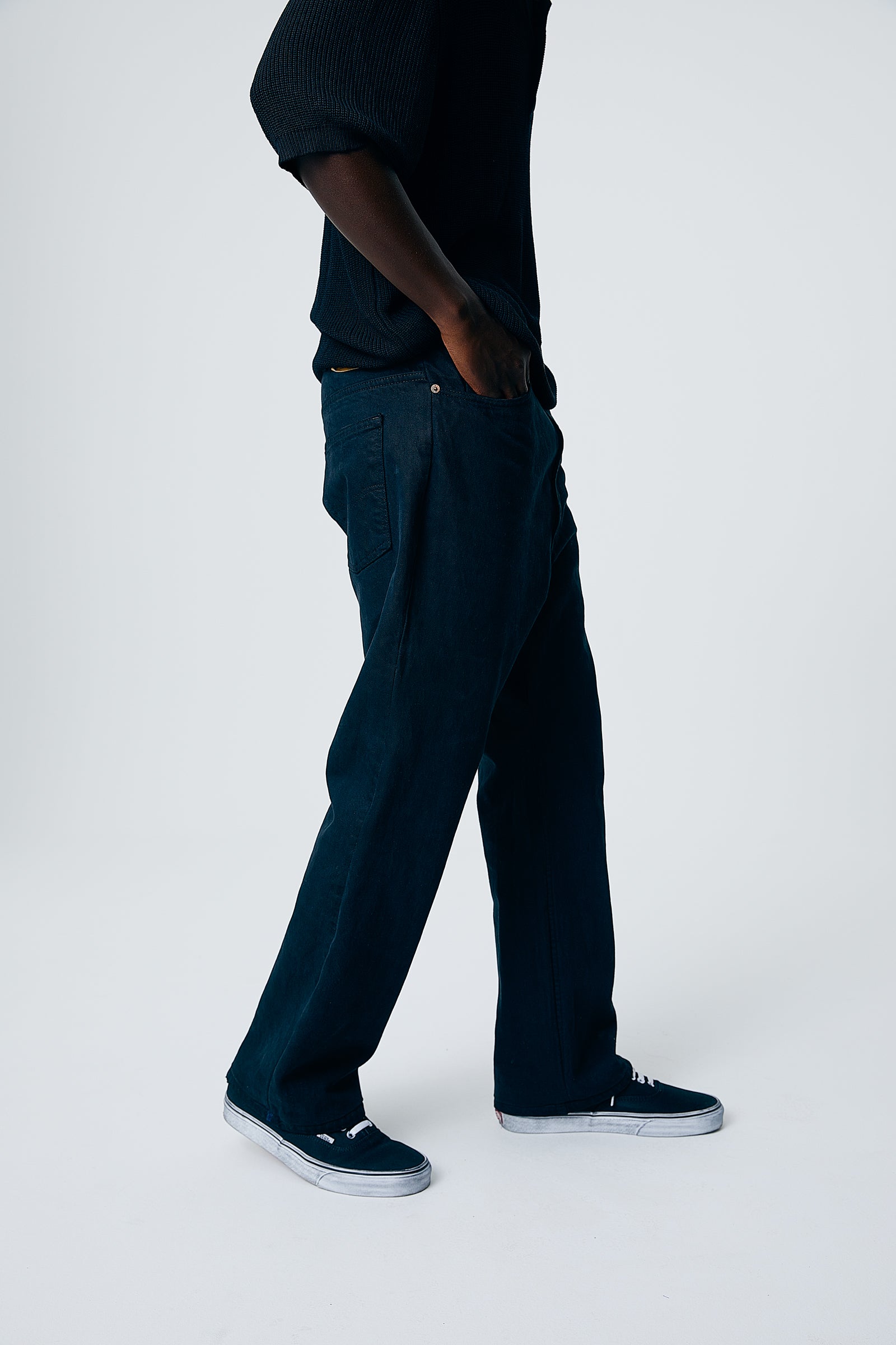 WESTON - USA 517 Customize Boot Cut Denim Pants Black Edge