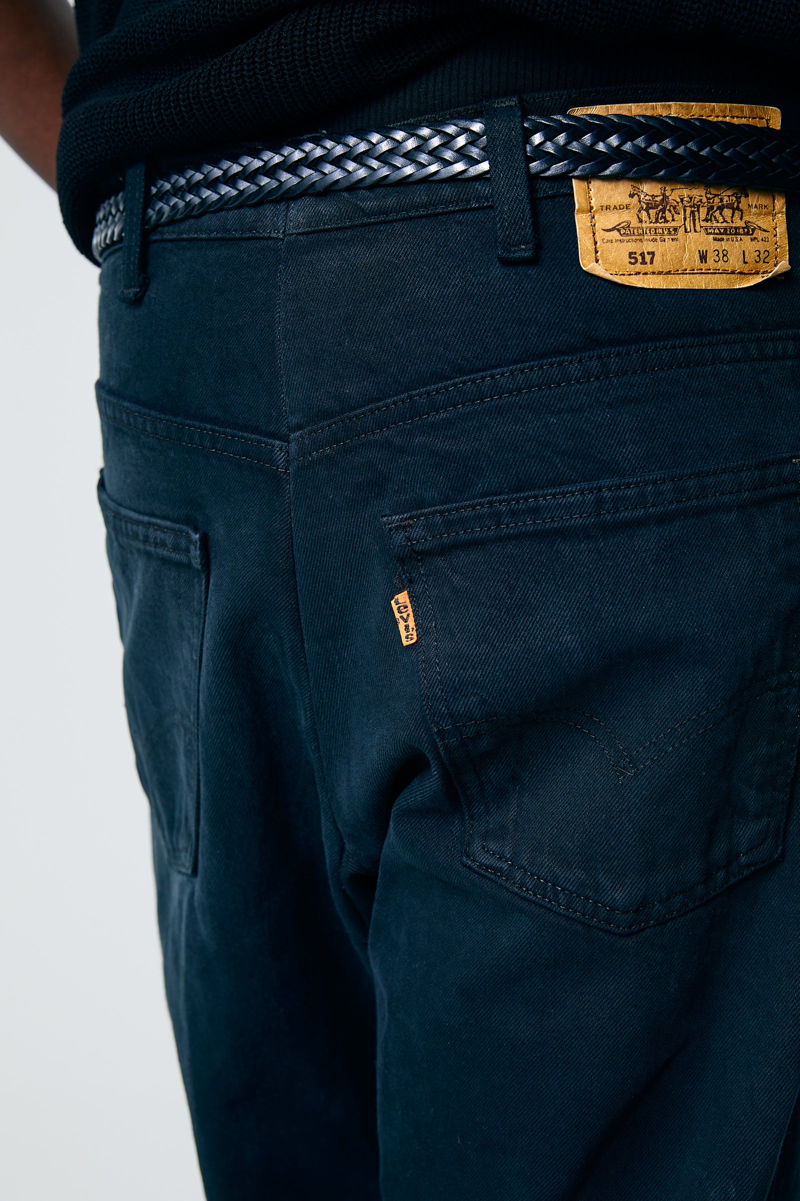 WESTON - USA 517 Customize Boot Cut Denim Pants Black Edge