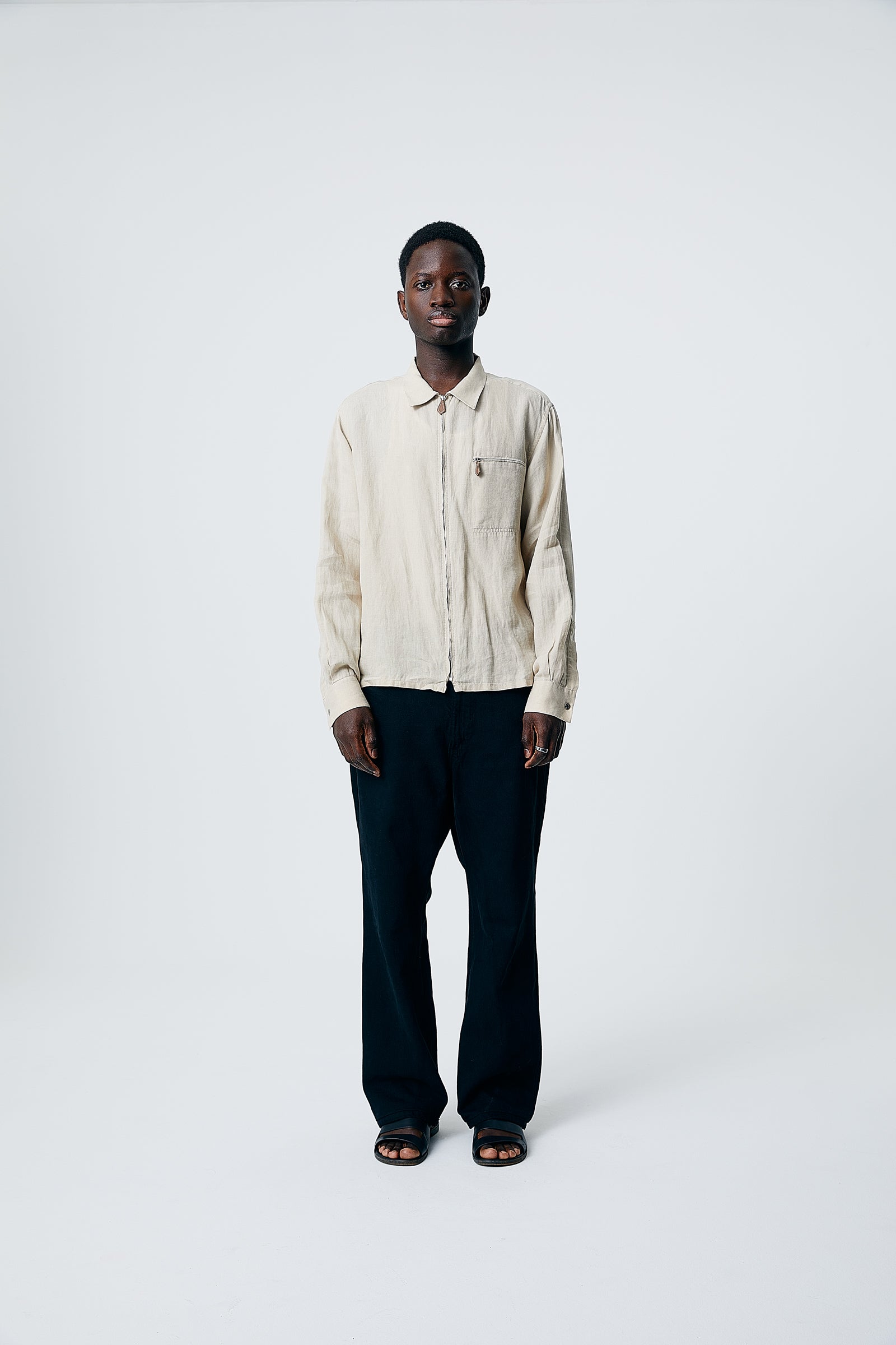 WESTON - USA 517 Customize Boot Cut Denim Pants Black Edge