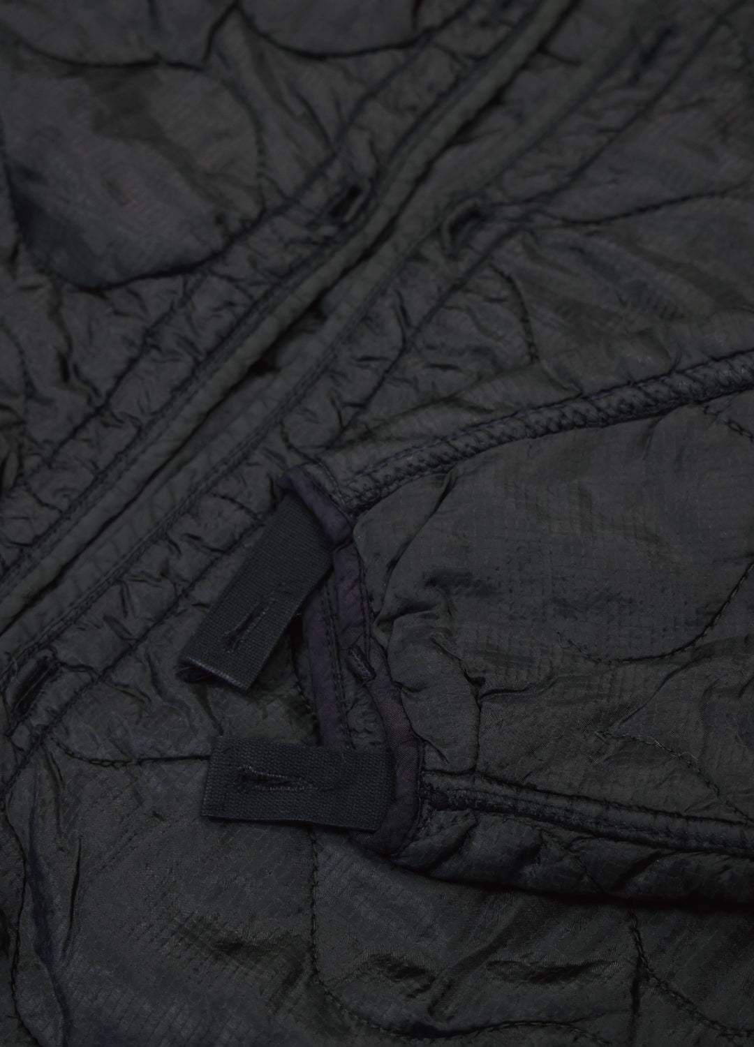 U.S ARMY M-65 QUILTING LINER REMAKE Black Edge - XL size