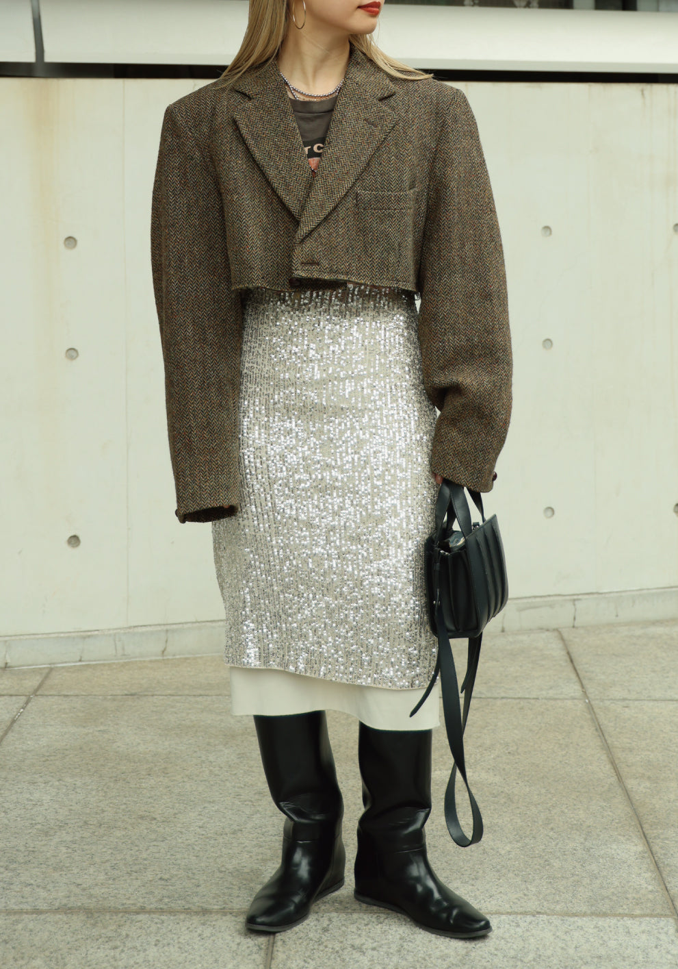 BIG SHOULDER SHORT JACKET - color "A"