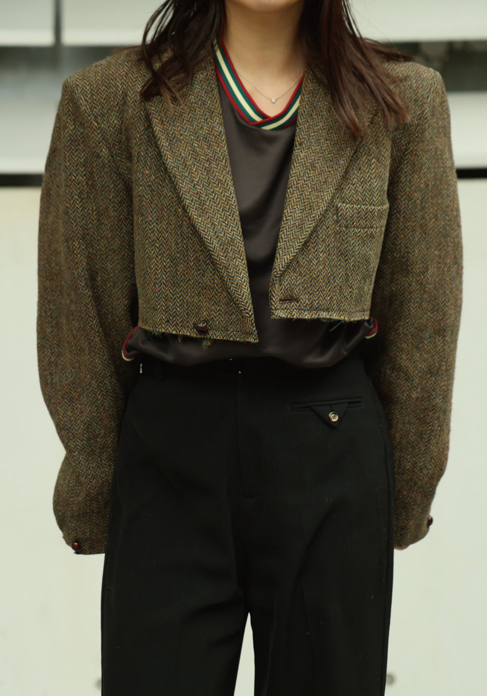 BIG SHOULDER SHORT JACKET - color "A"