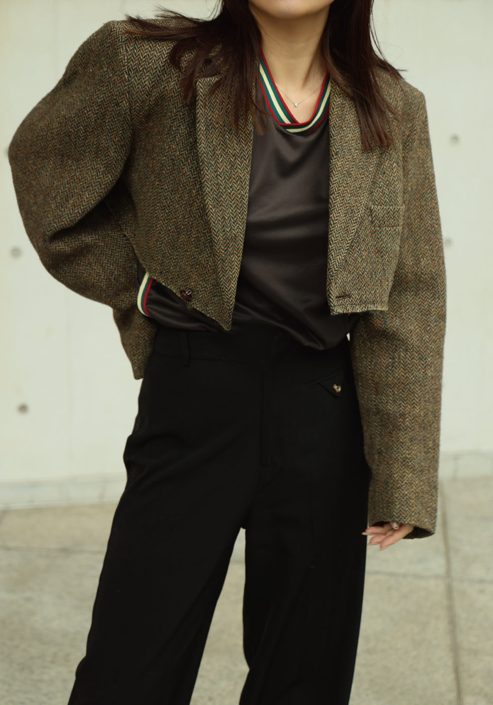 BIG SHOULDER SHORT JACKET - color "A"