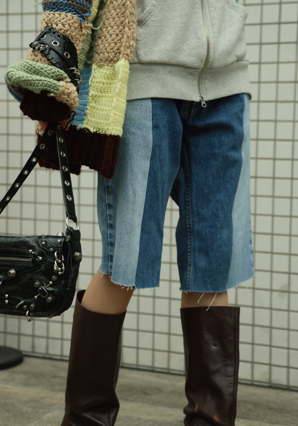 HARF DENIM PANTS - color "C"