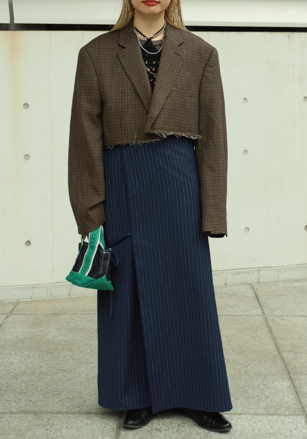 BIG SHOULDER SHORT JACKET -color "B"