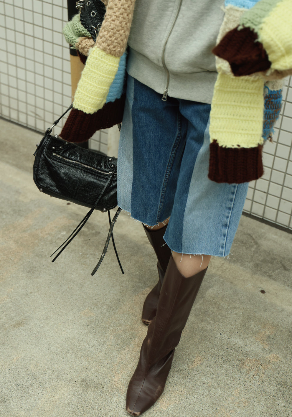 HARF DENIM PANTS - color "C"