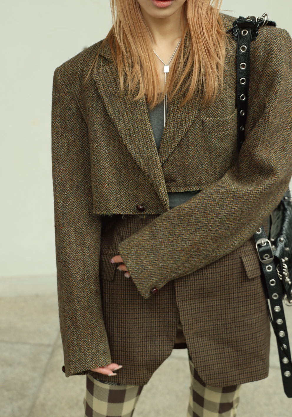 BIG SHOULDER SHORT JACKET - color "A"