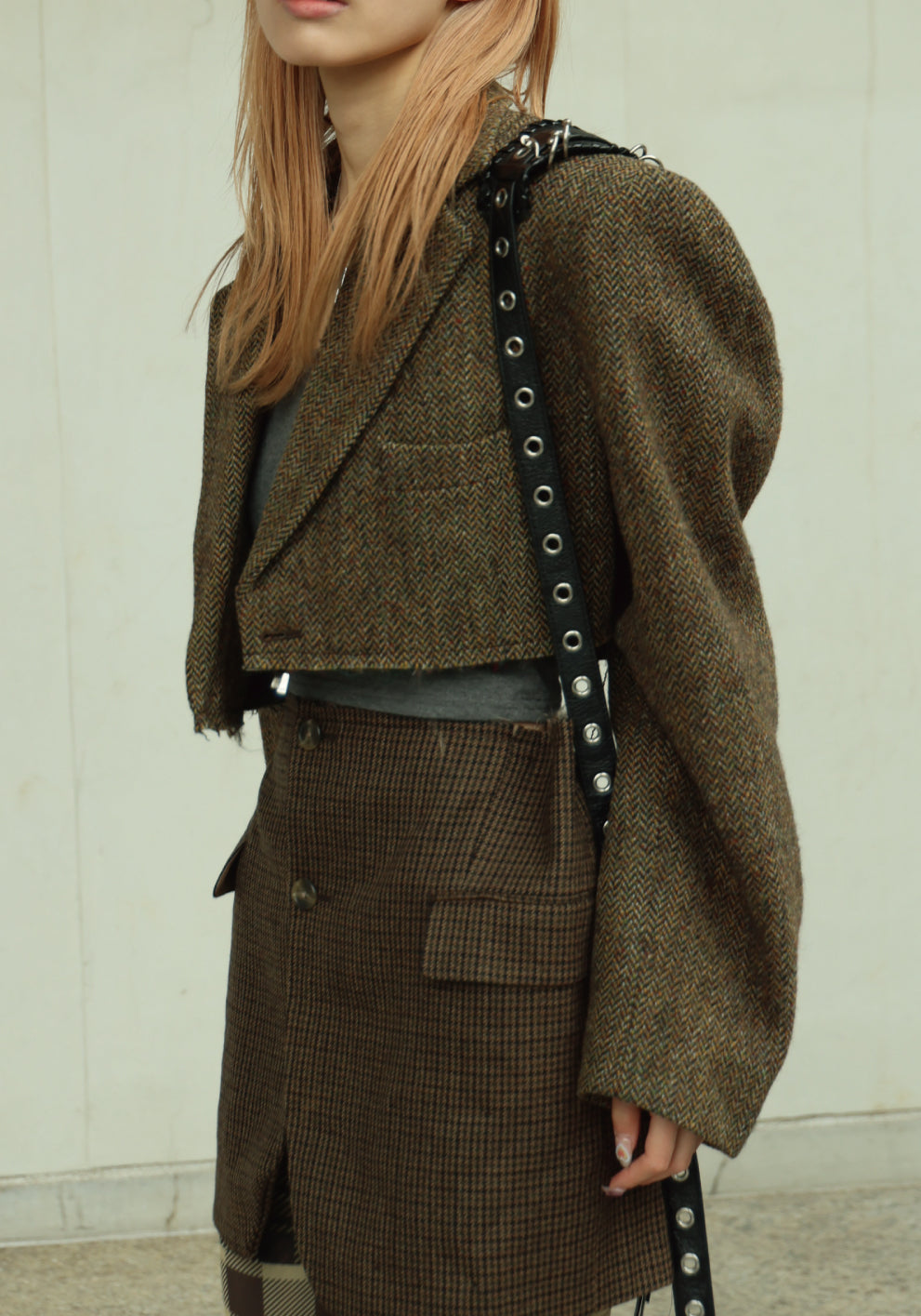 BIG SHOULDER SHORT JACKET - color "A"