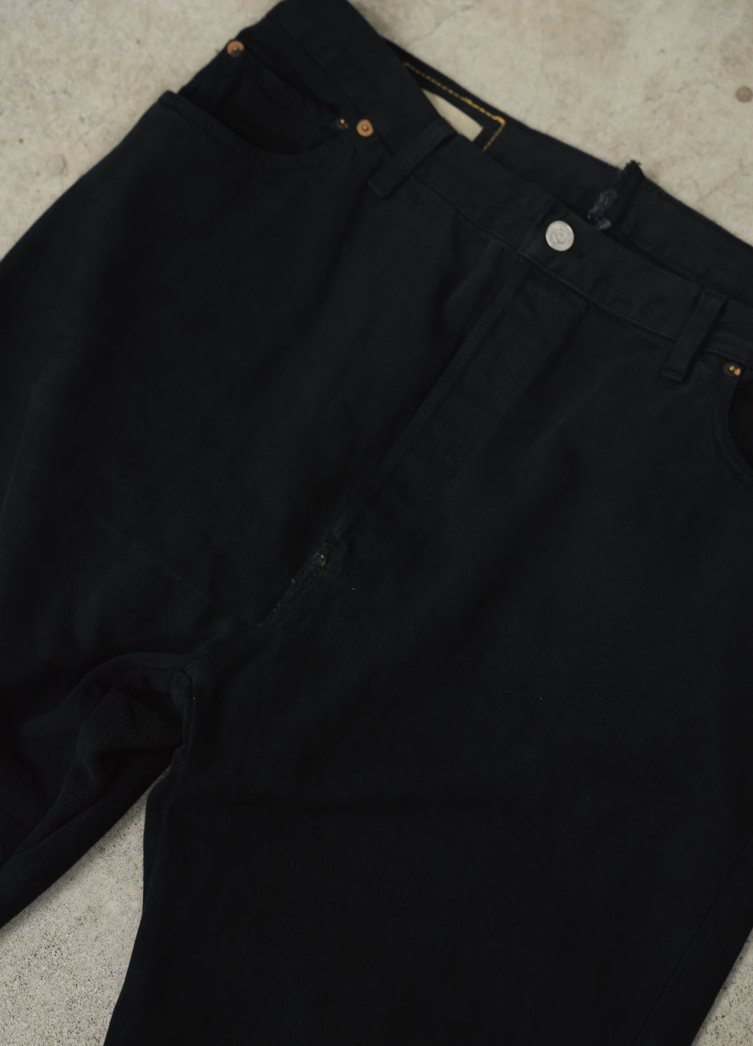 KOSTA - EURO 501 Customize Denim Trousers Black Edge