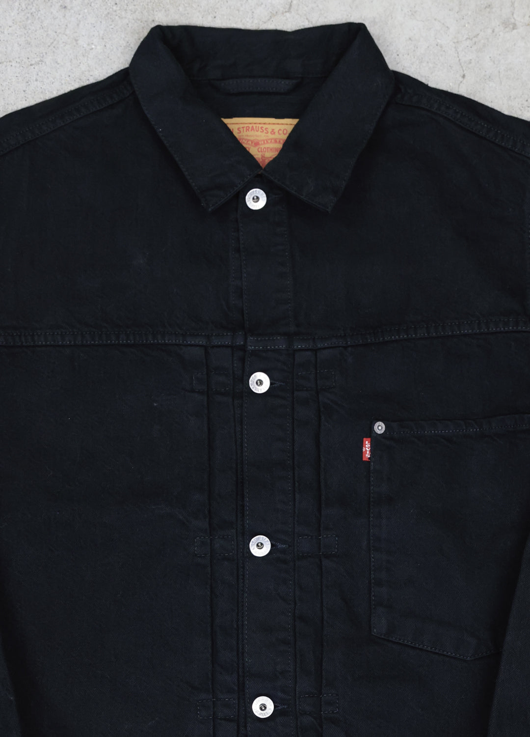 John - EURO 70501 1st Type Denim Jacket Black Edge - Msize