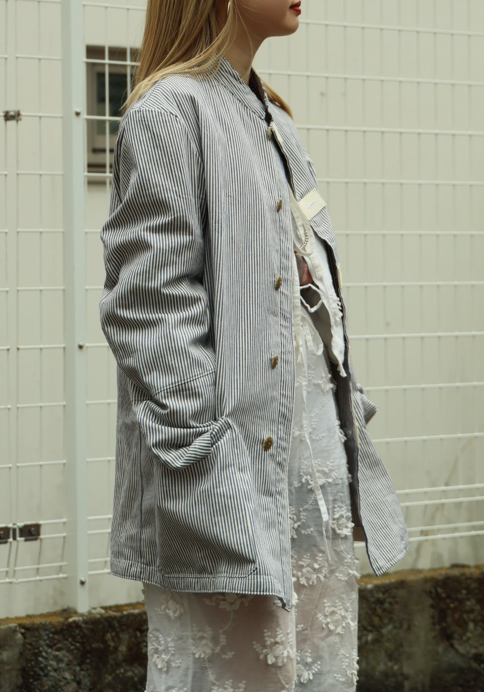 HICKORY STRIPE SHIRT JACKET