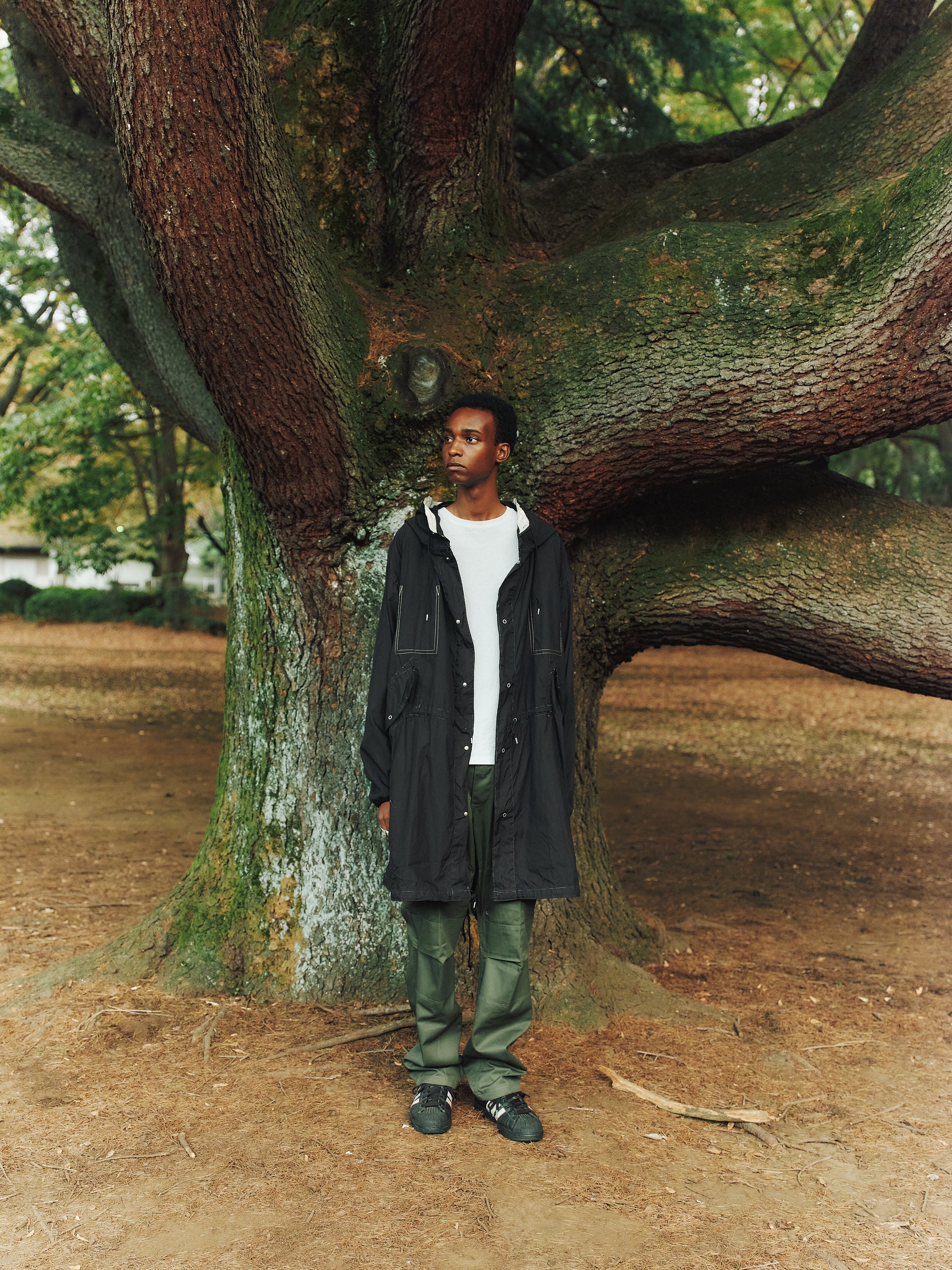 U.S. ARMY SNOW CAMO PARKA REMAKE(BLACK)