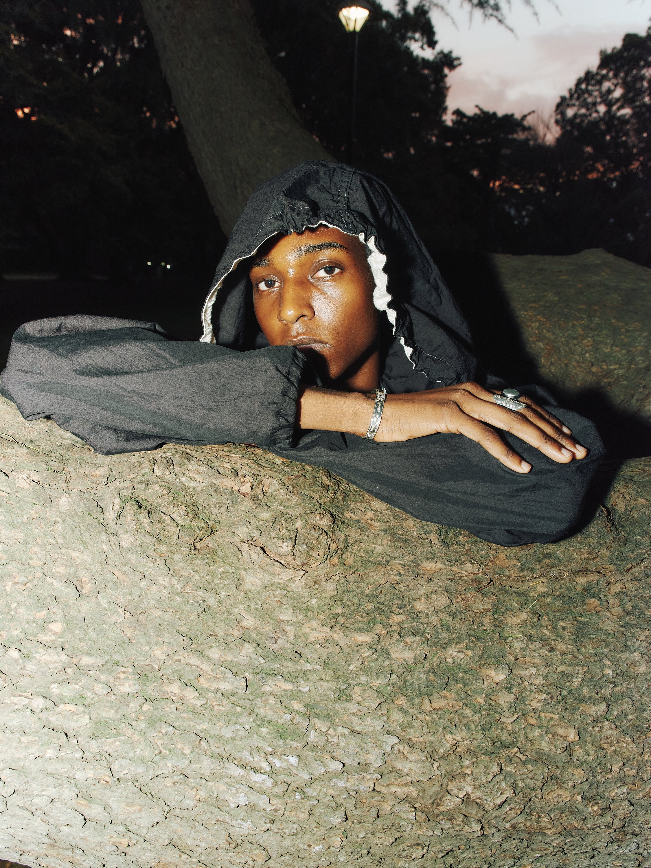 U.S. ARMY SNOW CAMO PARKA REMAKE(BLACK)