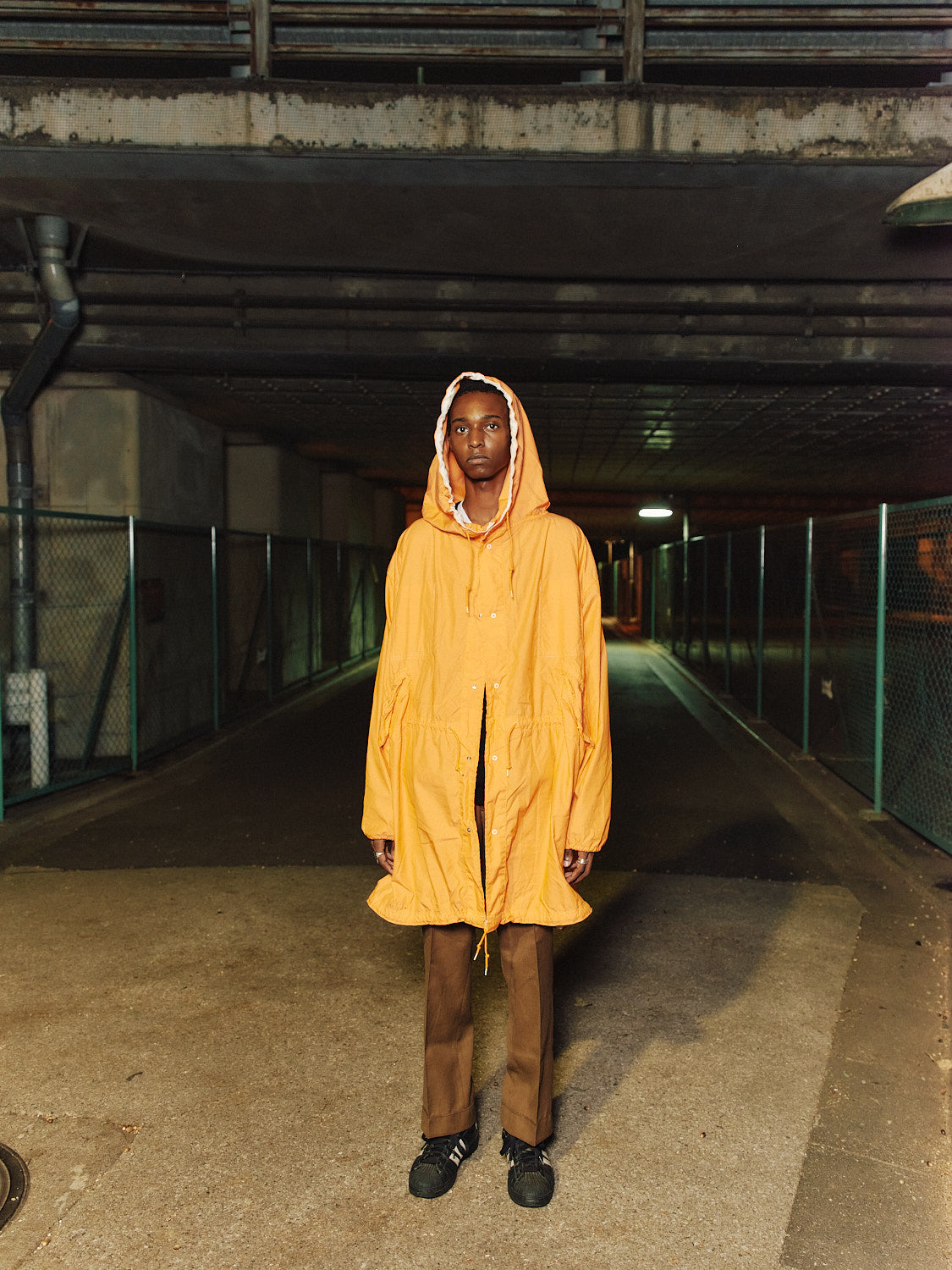 U.S. ARMY SNOW CAMO PARKA REMAKE(ORANGE)