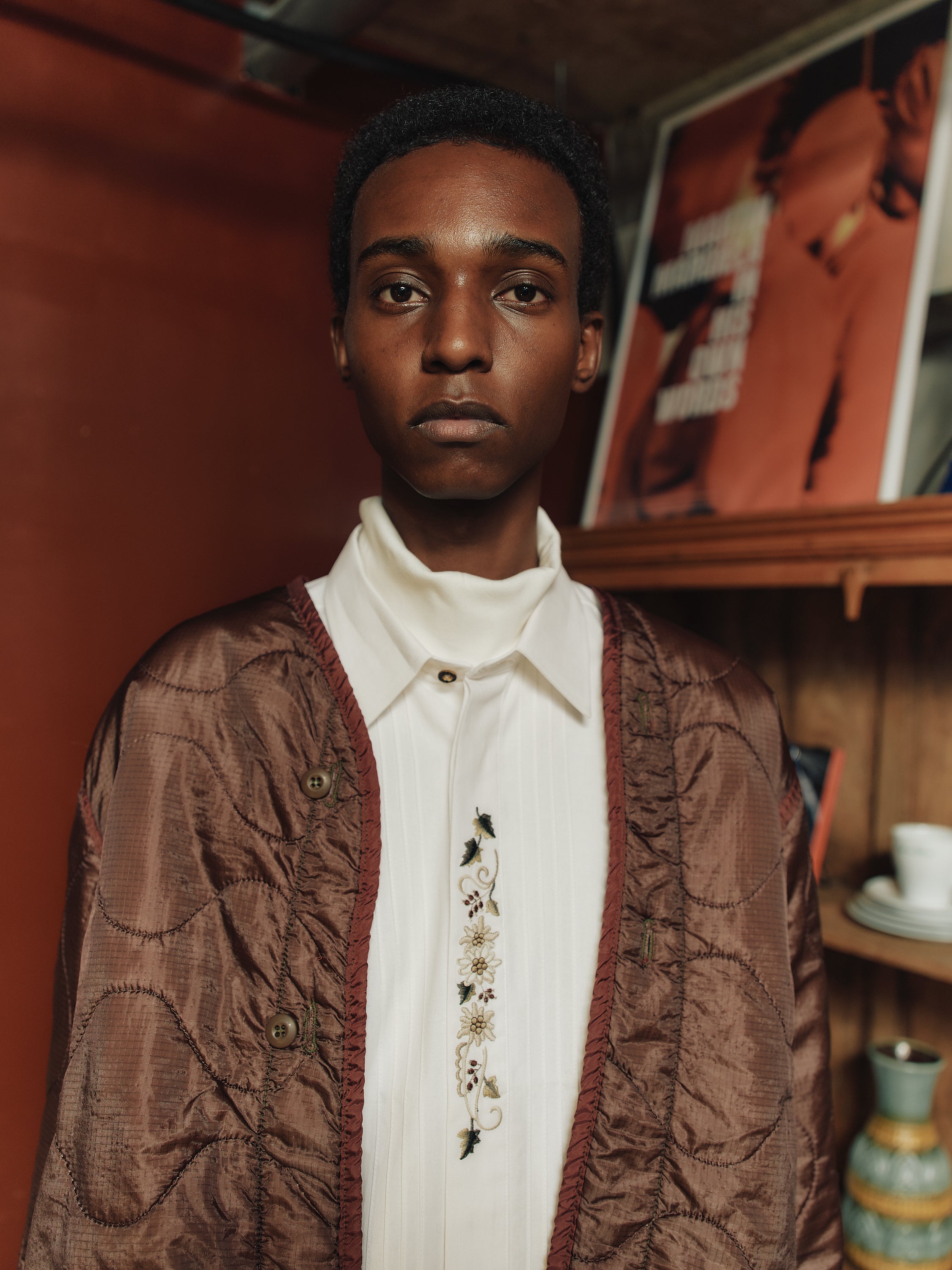 U.S ARMY M-65 QUILTING LINER REMAKE(BROWN)