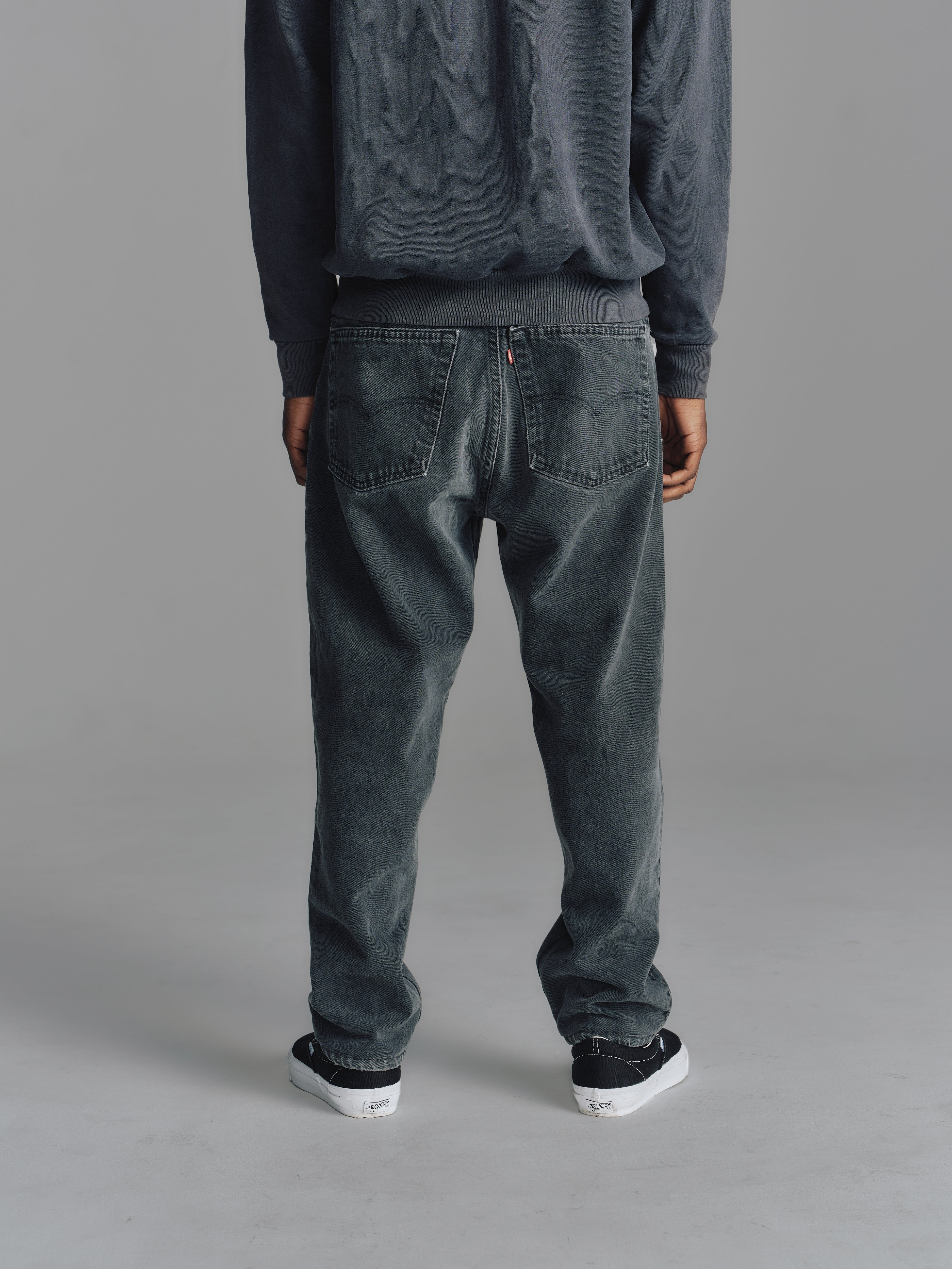 Pomona - USA 550 Loose Fit Customize Tapered Denim Pants Sulfur Black