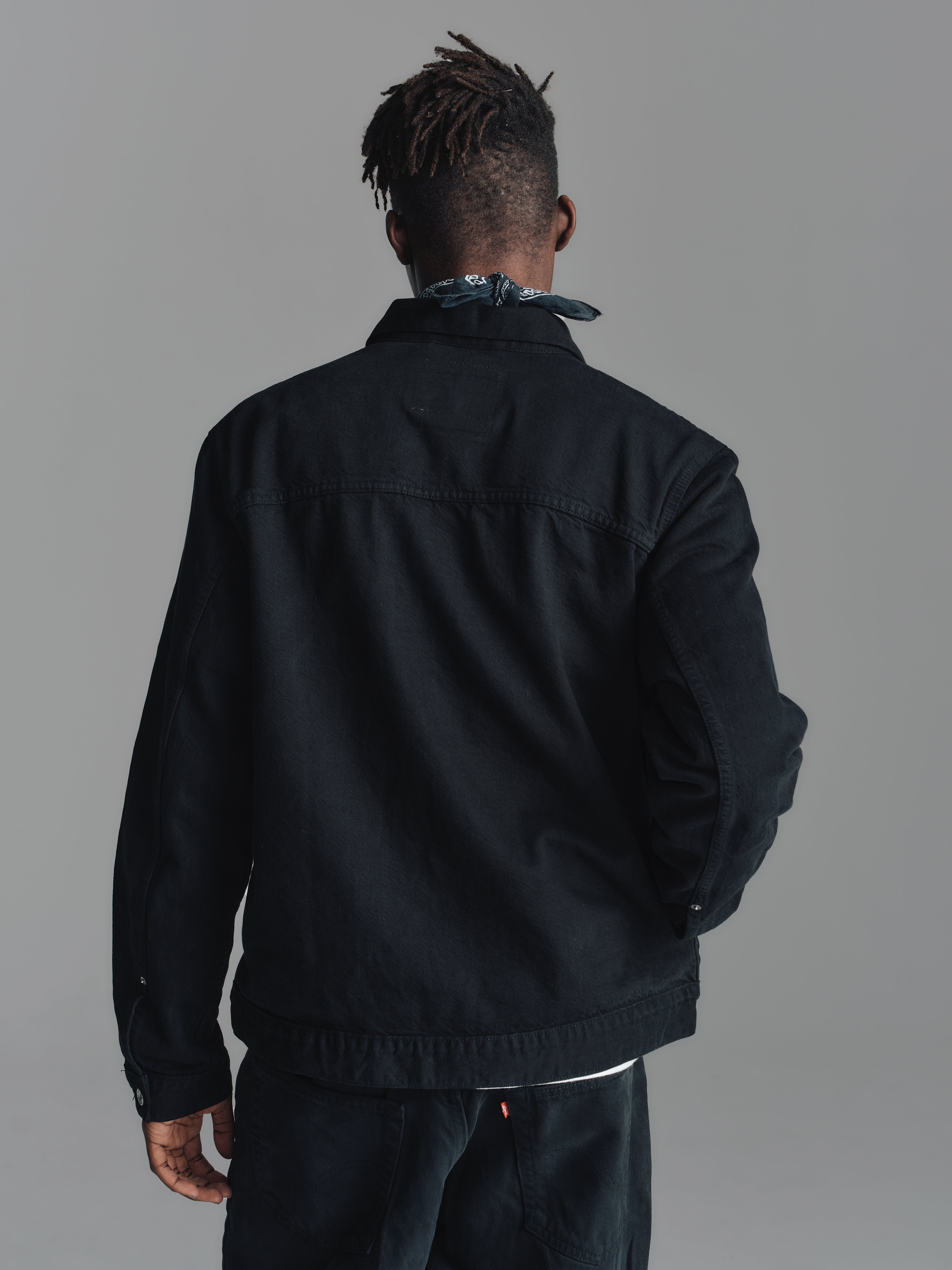 John - EURO 70501 1st Type Denim Jacket Black Edge