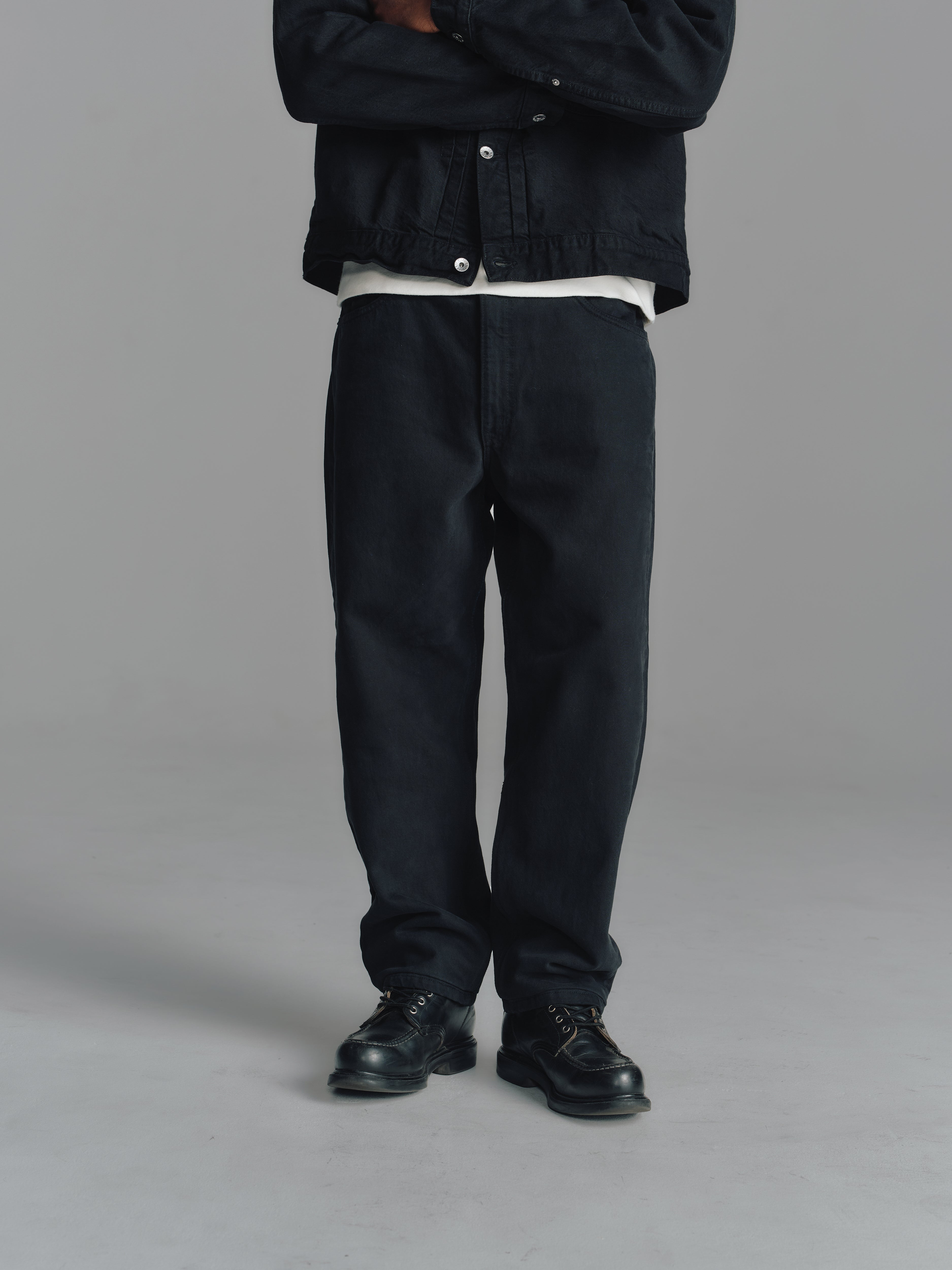 Compton - USA 550 Loose Fit Customize Tapered Denim Pants Black Edge