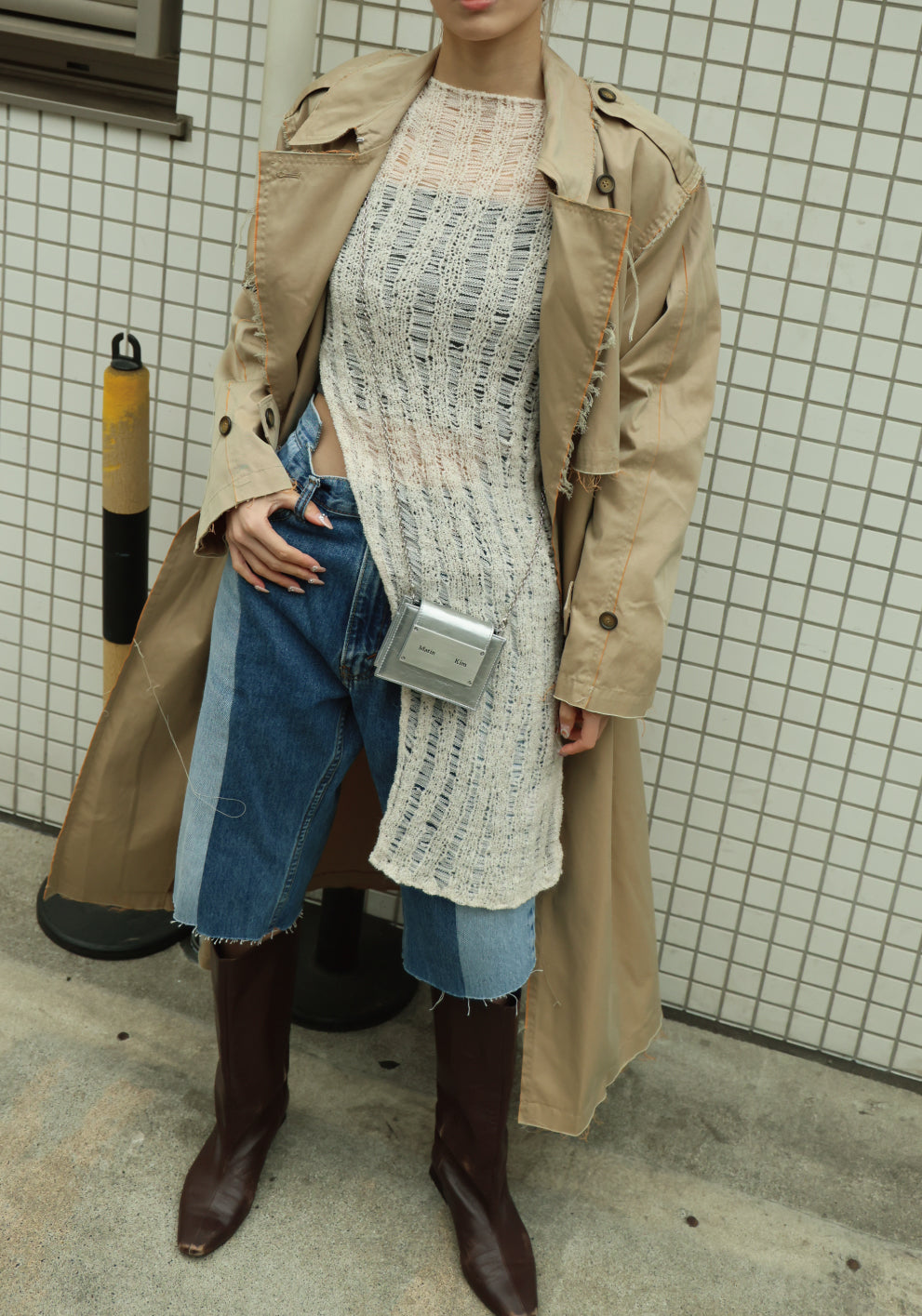 HARF DENIM PANTS - color "C"