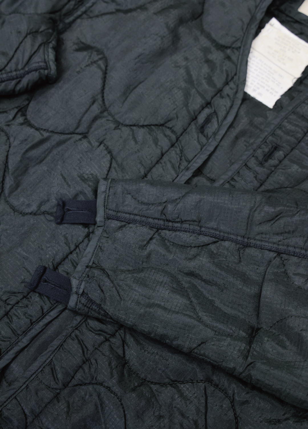 U.S ARMY M-65 QUILTING LINER REMAKE Black Edge - M size .