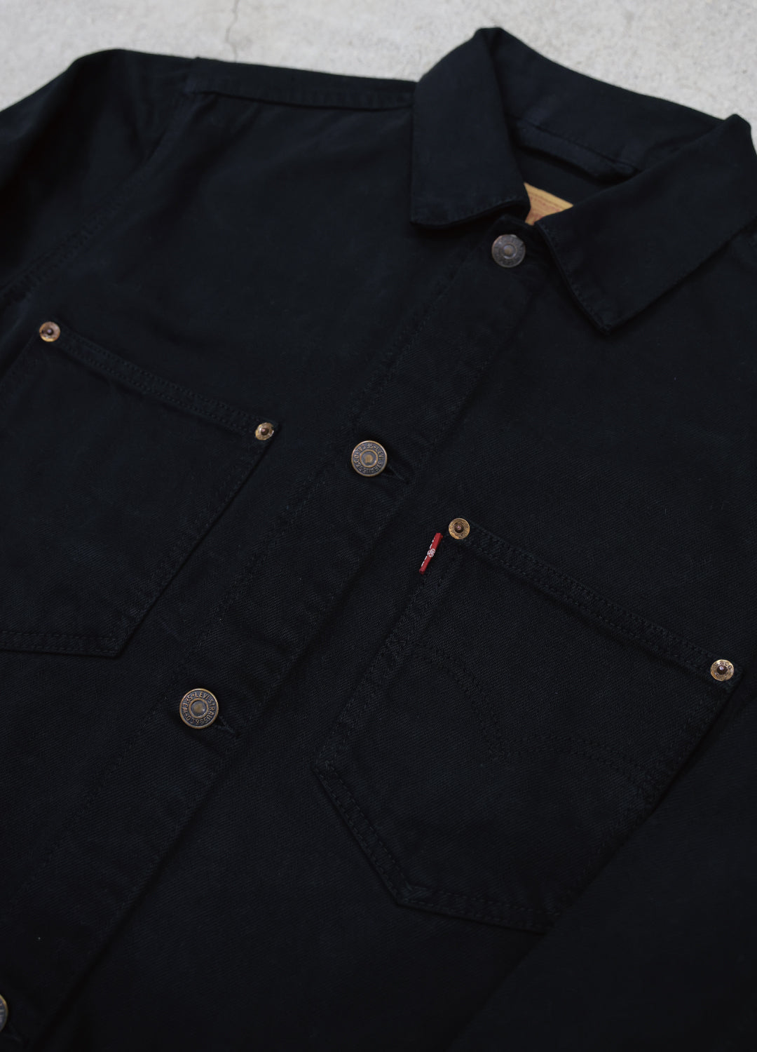 Kim - Euro 70511 2nd Type Denim Jacket Black Edge - S size