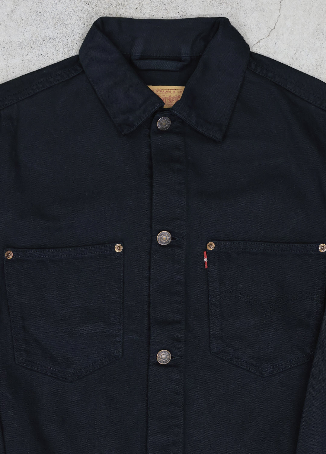 Kim - Euro 70511 2nd Type Denim Jacket Black Edge - S size