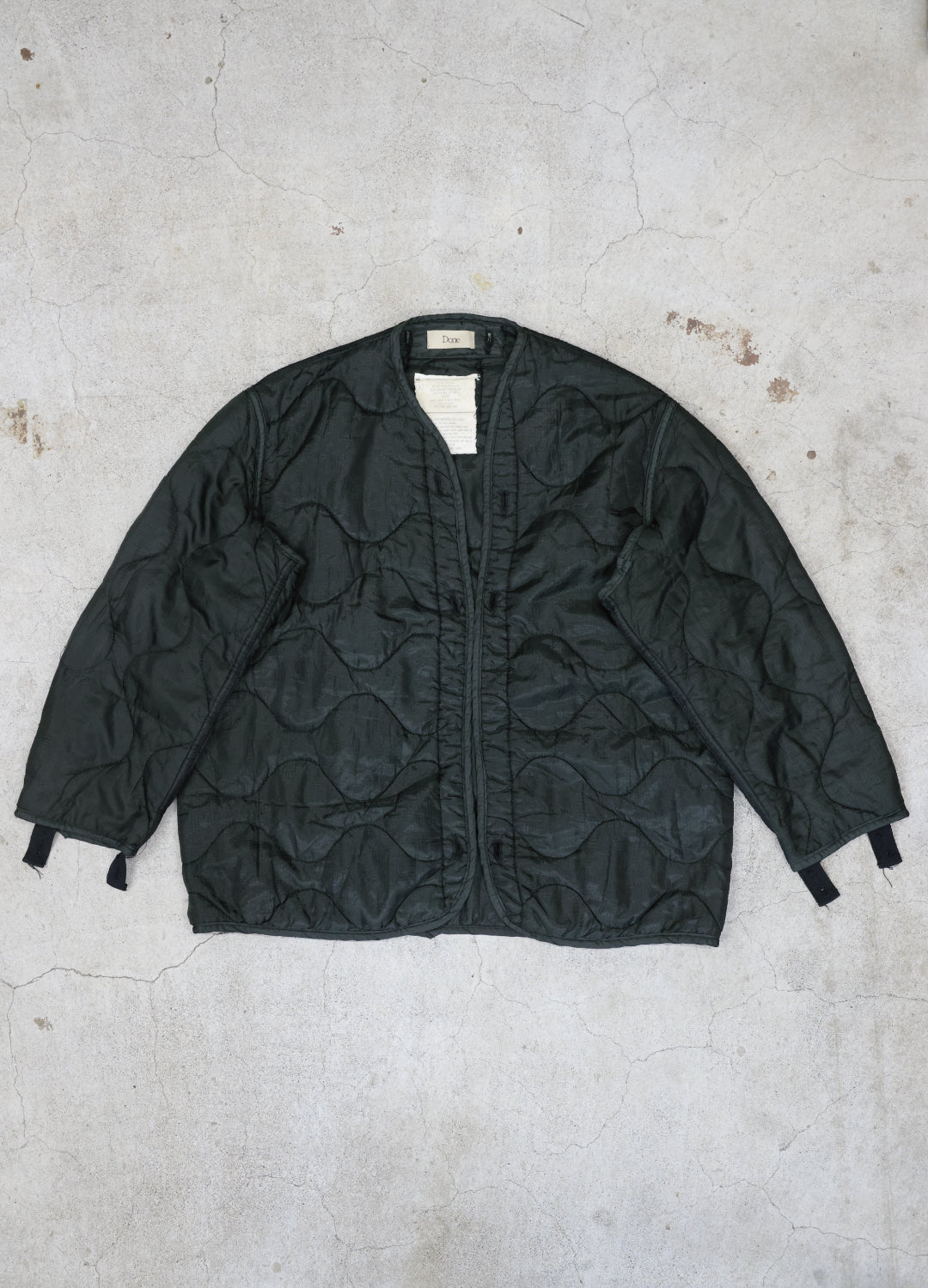 U.S ARMY M-65 QUILTING LINER REMAKE Black Edge - M size .