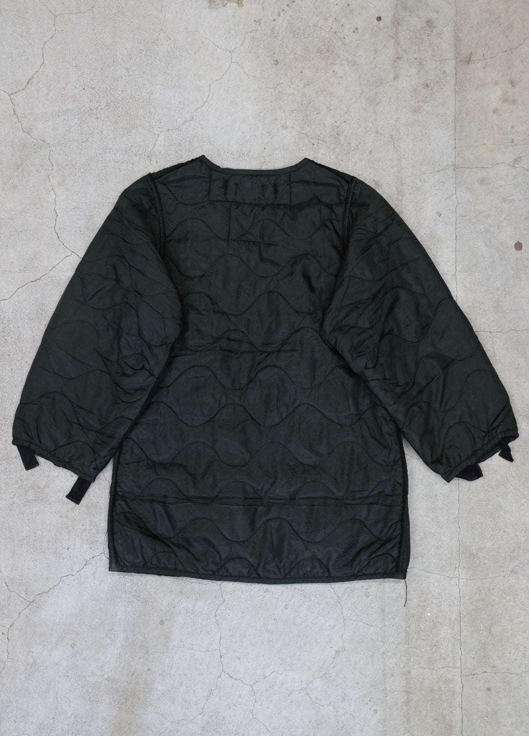 U.S ARMY M-65 QUILTING LINER REMAKE Black Edge - L size