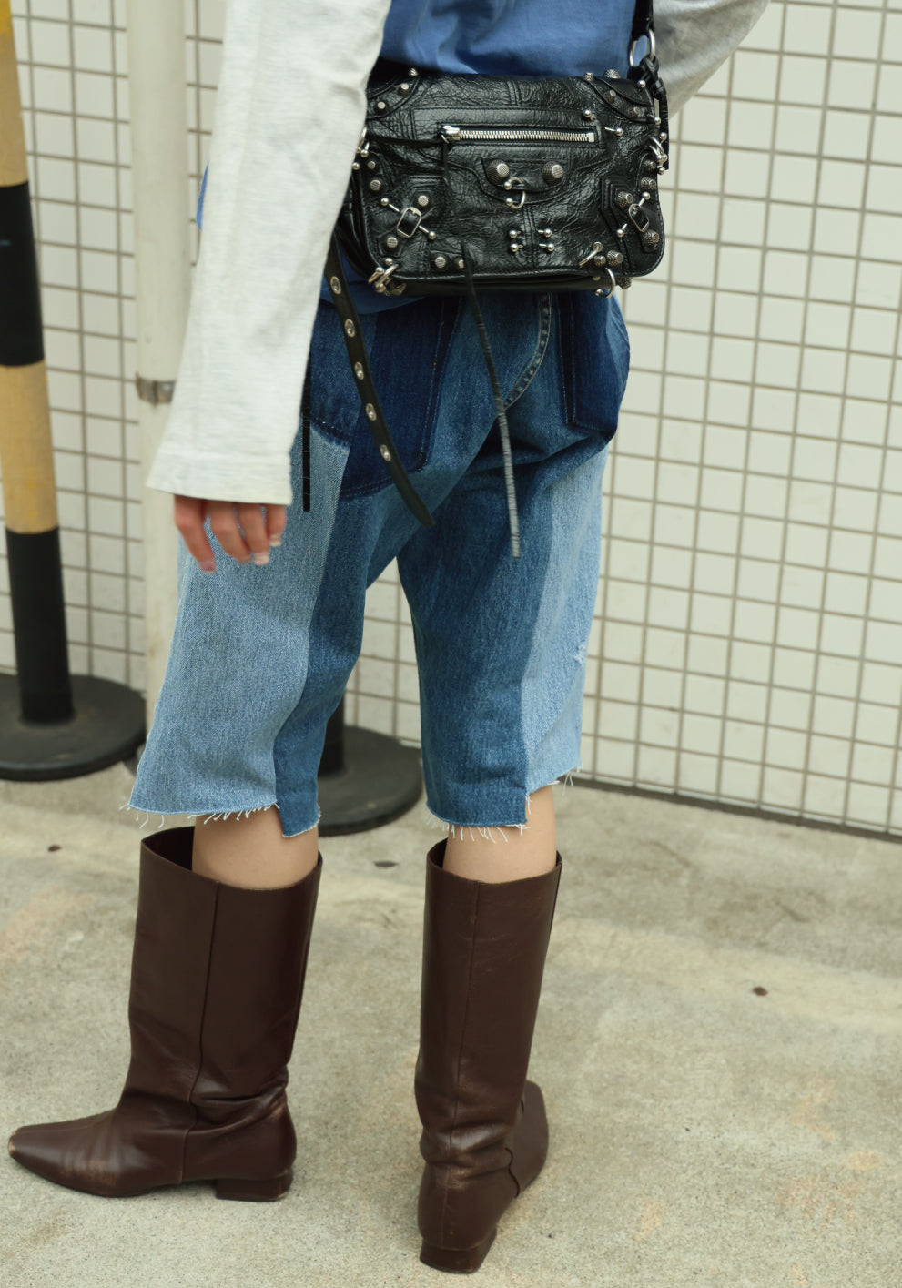 HARF DENIM PANTS - color "C"