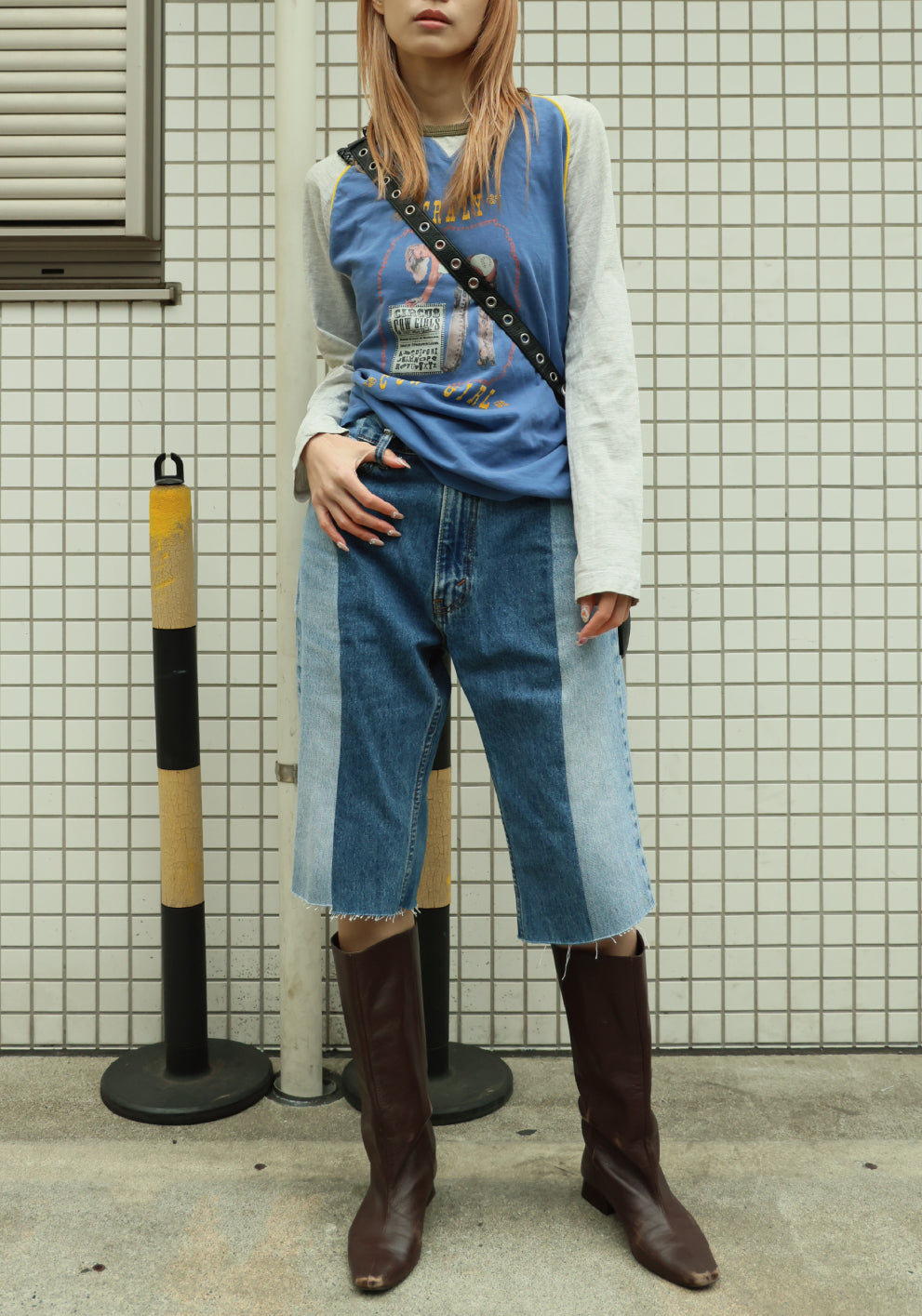 HARF DENIM PANTS - color "C"