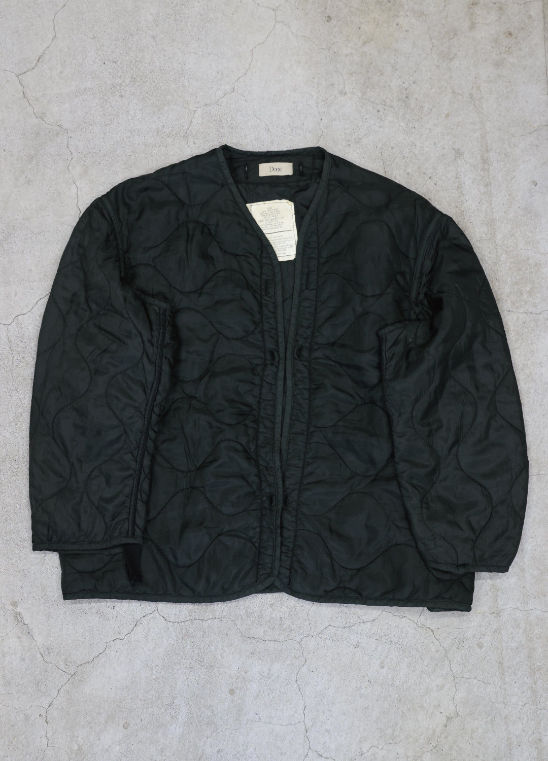 U.S ARMY M-65 QUILTING LINER REMAK Black Edge - XL size