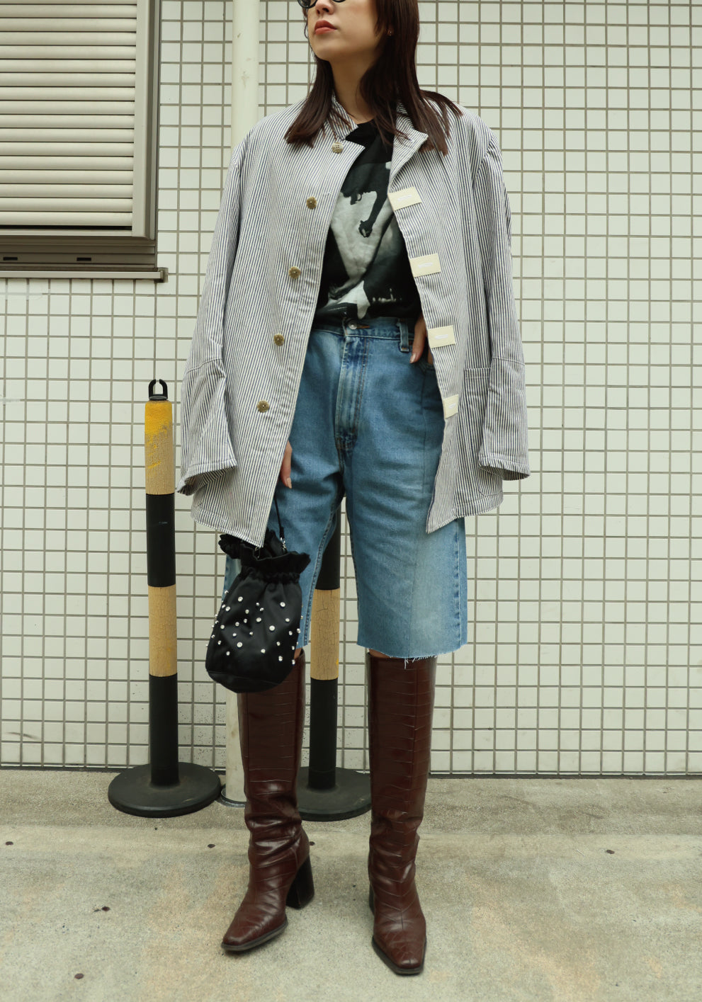 HICKORY STRIPE SHIRT JACKET