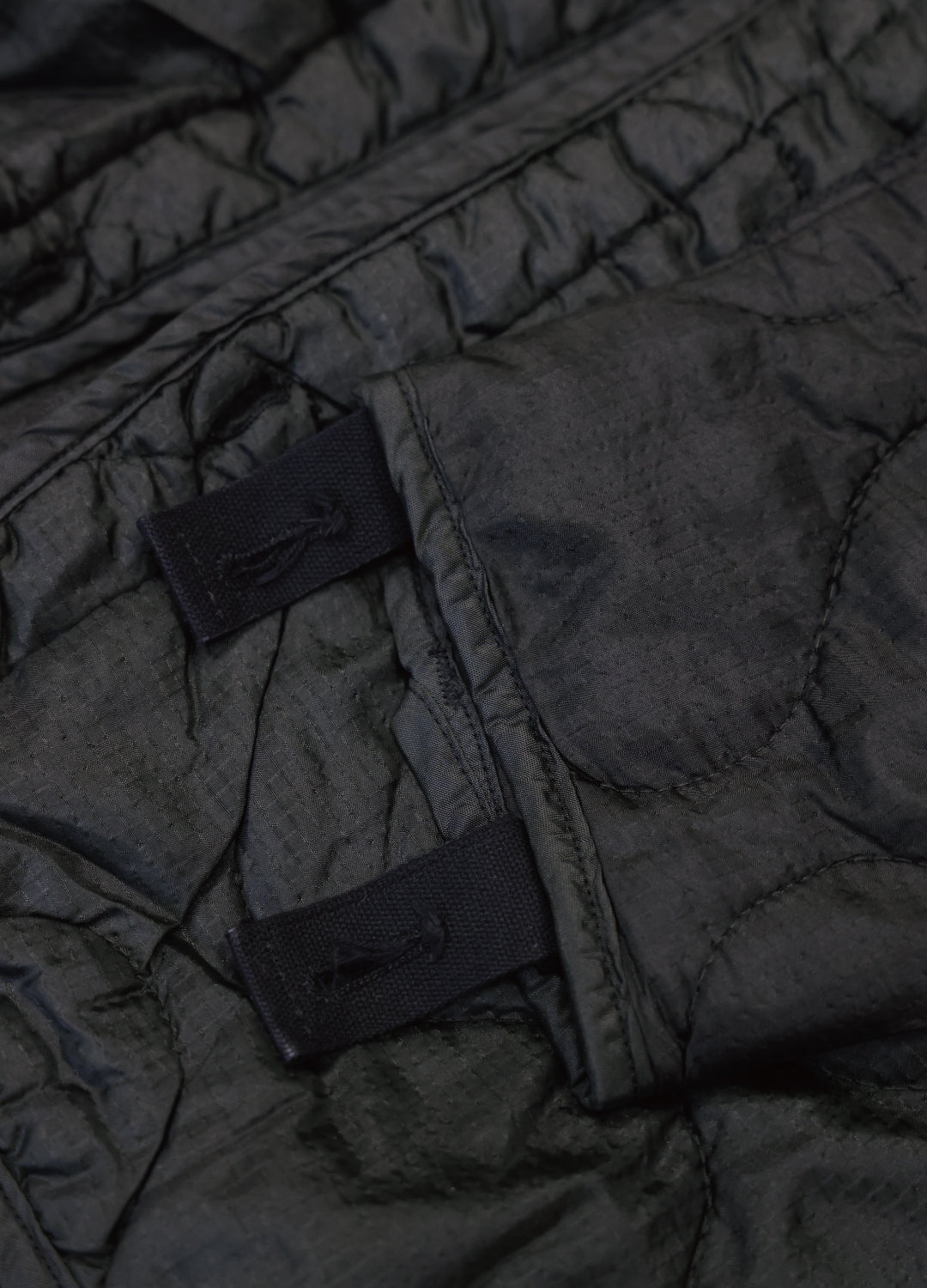 U.S ARMY M-65 QUILTING LINER REMAKE Black Edge - L size