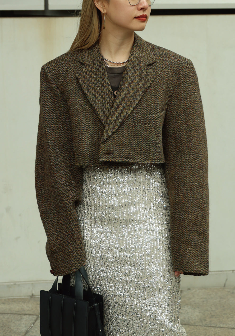 BIG SHOULDER SHORT JACKET - color "A"