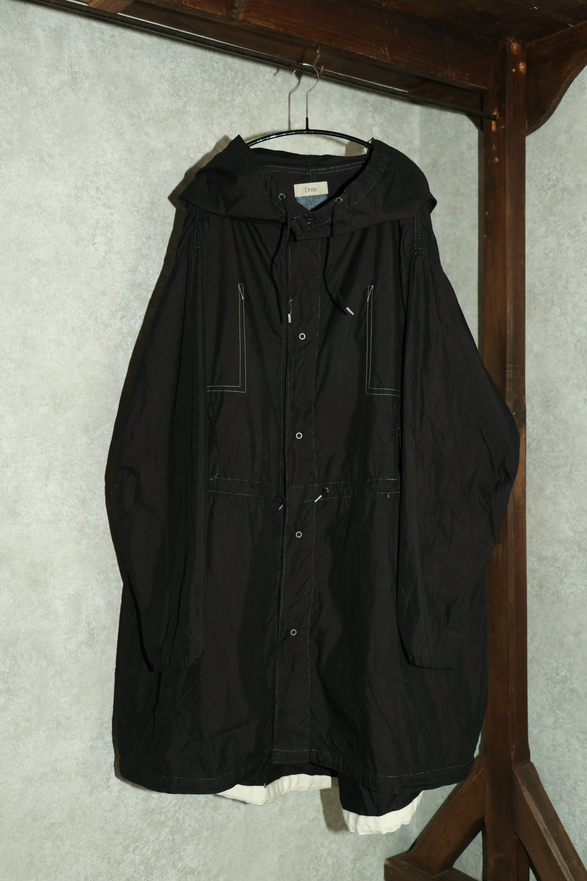 U.S. ARMY SNOW CAMO PARKA REMAKE(BLACK)