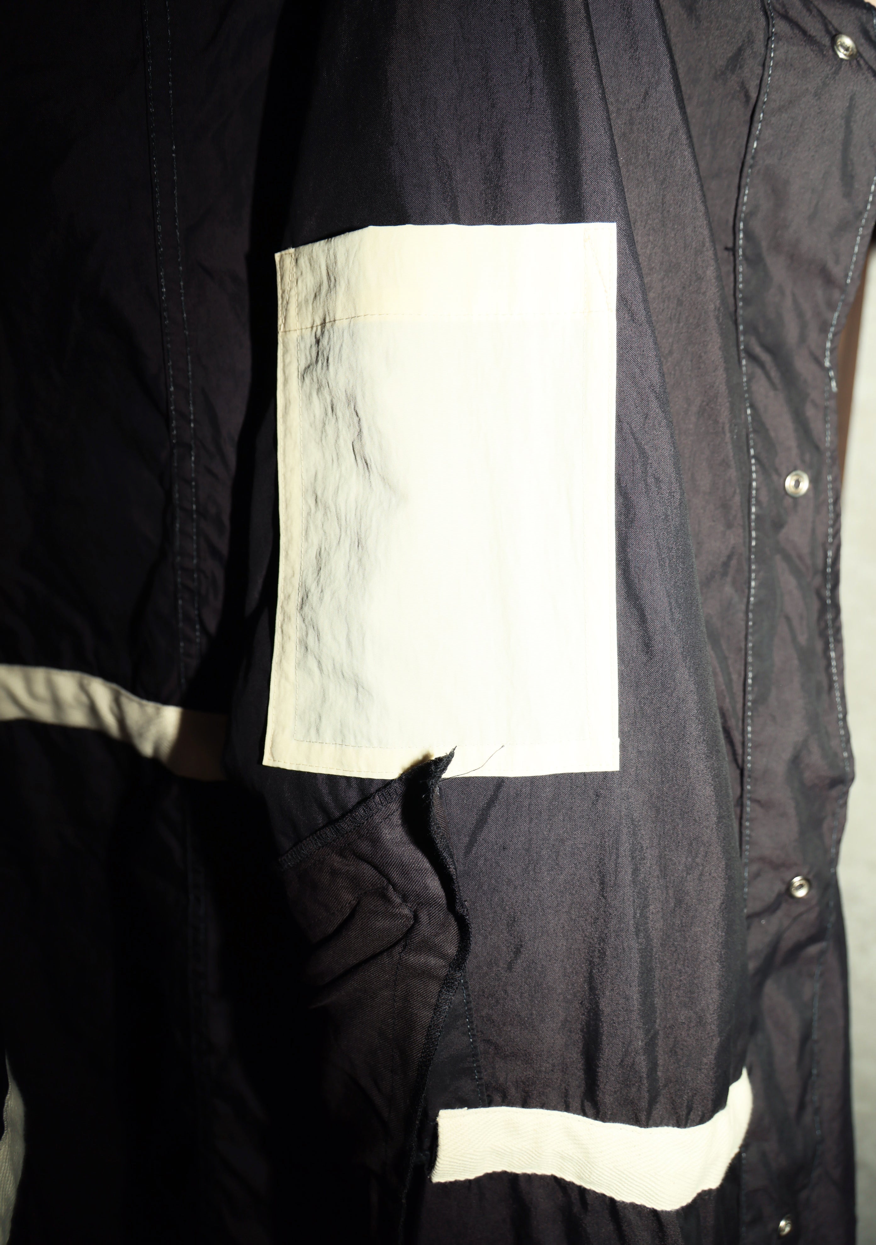 U.S. ARMY SNOW CAMO PARKA REMAKE(BLACK)