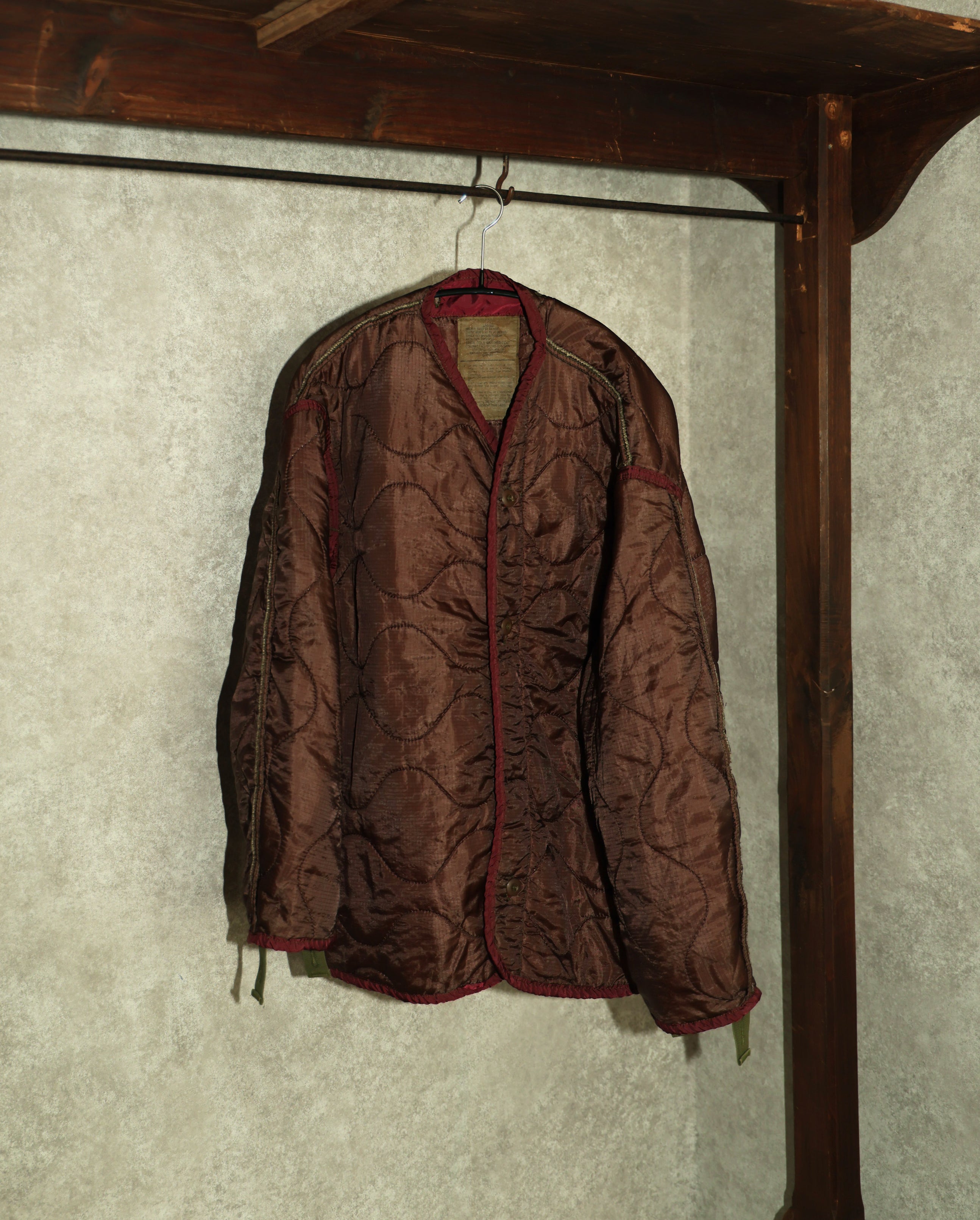 U.S ARMY M-65 QUILTING LINER REMAKE(BROWN)