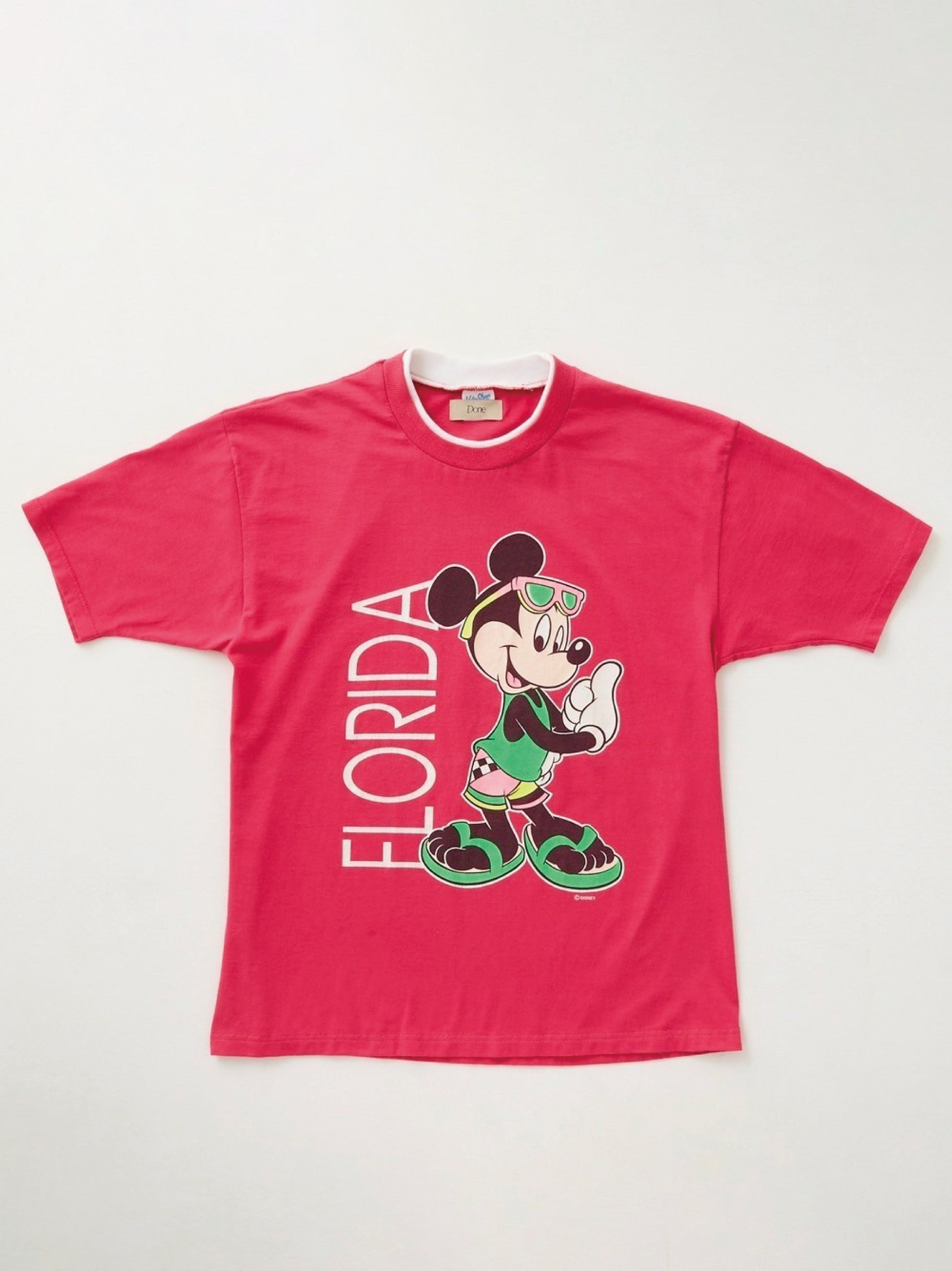 MIC TEE Vintage Character Print T-Shirt re-edit by Done