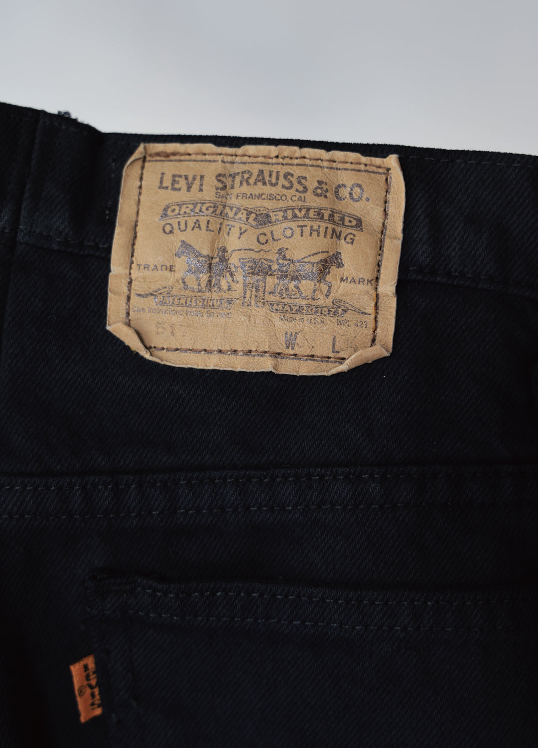 WESTON - USA 517 Customize Boot Cut Denim Pants Black Edge