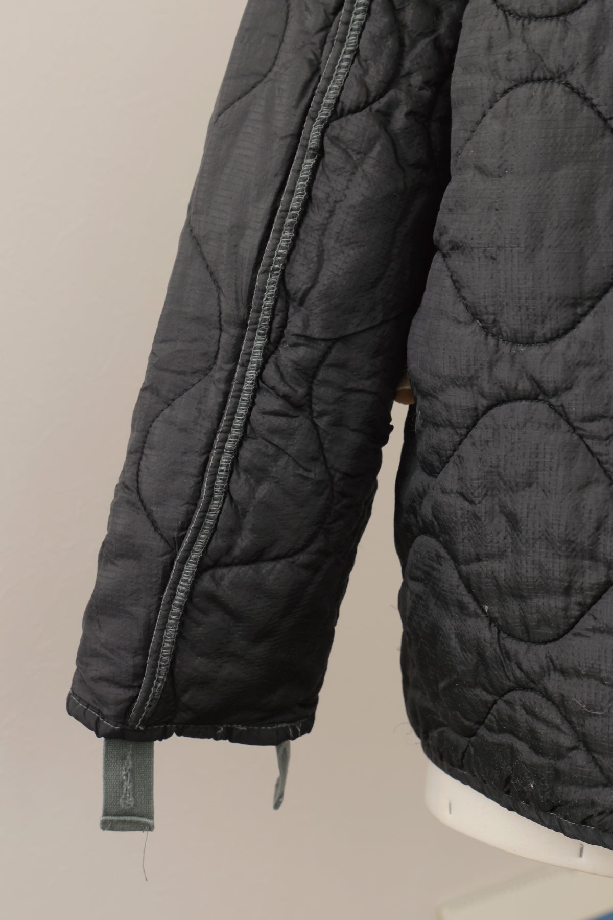 U.S ARMY M-65 QUILTING LINER REMAKE(BLACK)