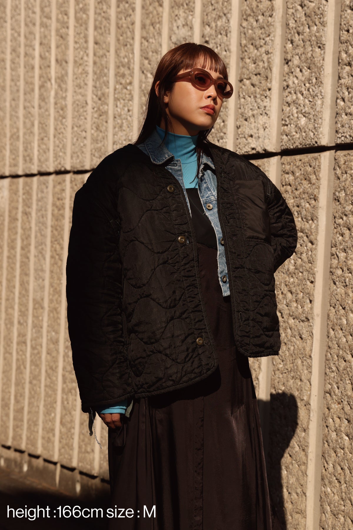 U.S ARMY M-65 QUILTING LINER REMAKE(BLACK)