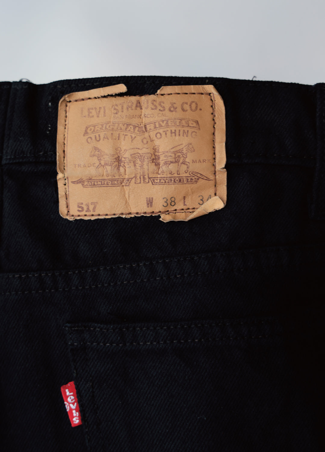 WESTON - USA 517 Customize Boot Cut Denim Pants Black Edge