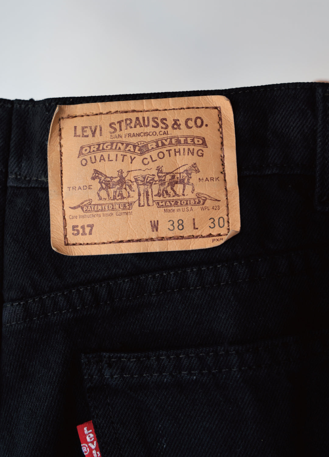 WESTON - USA 517 Customize Boot Cut Denim Pants Black Edge
