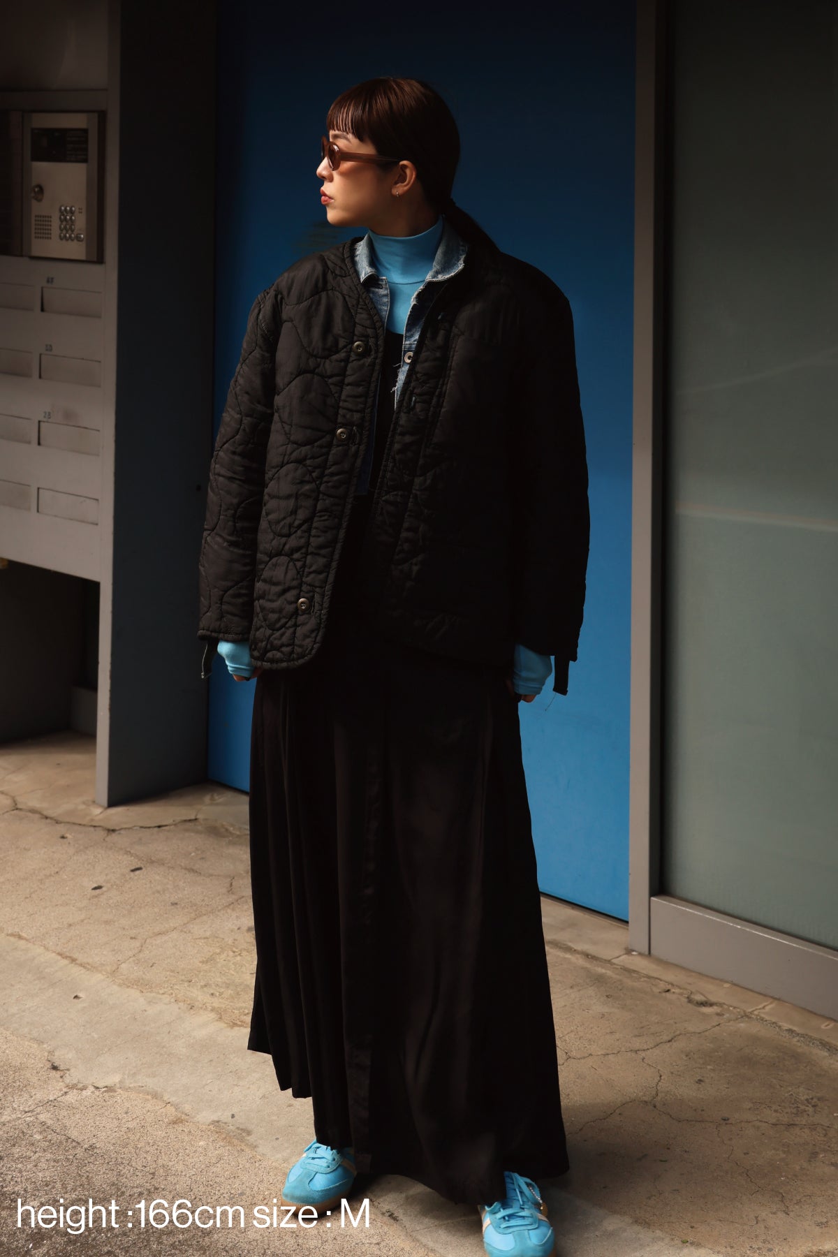 U.S ARMY M-65 QUILTING LINER REMAKE(BLACK)