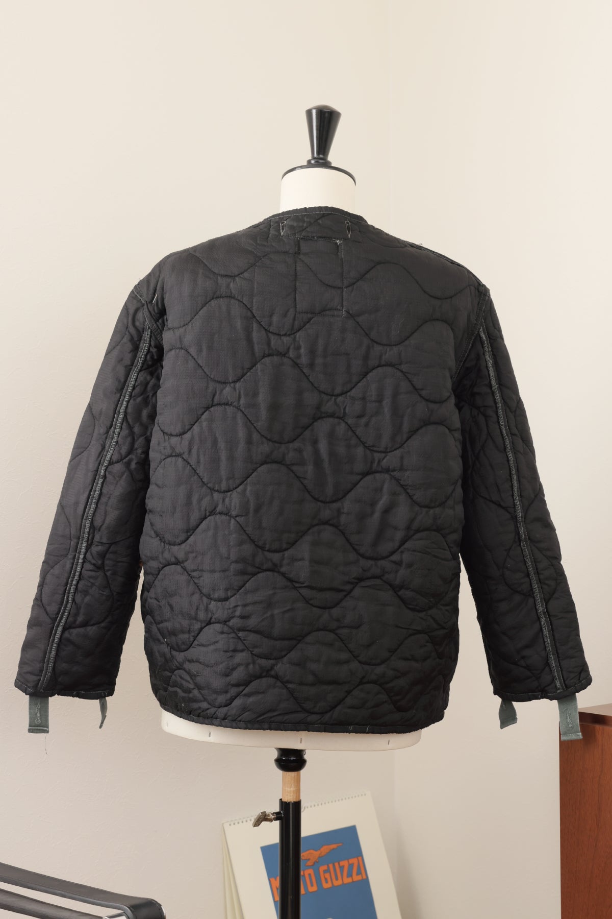 U.S ARMY M-65 QUILTING LINER REMAKE(BLACK)