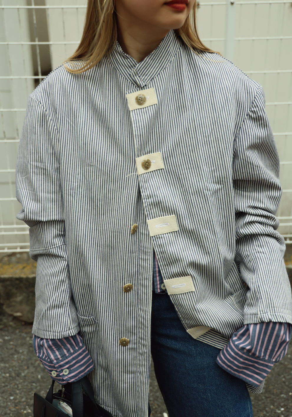 HICKORY STRIPE SHIRT JACKET