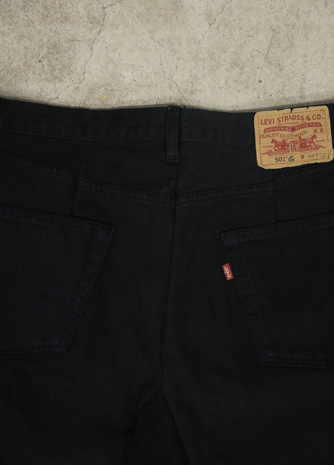 KOSTA - EURO 501 Customize Denim Trousers Black Edge