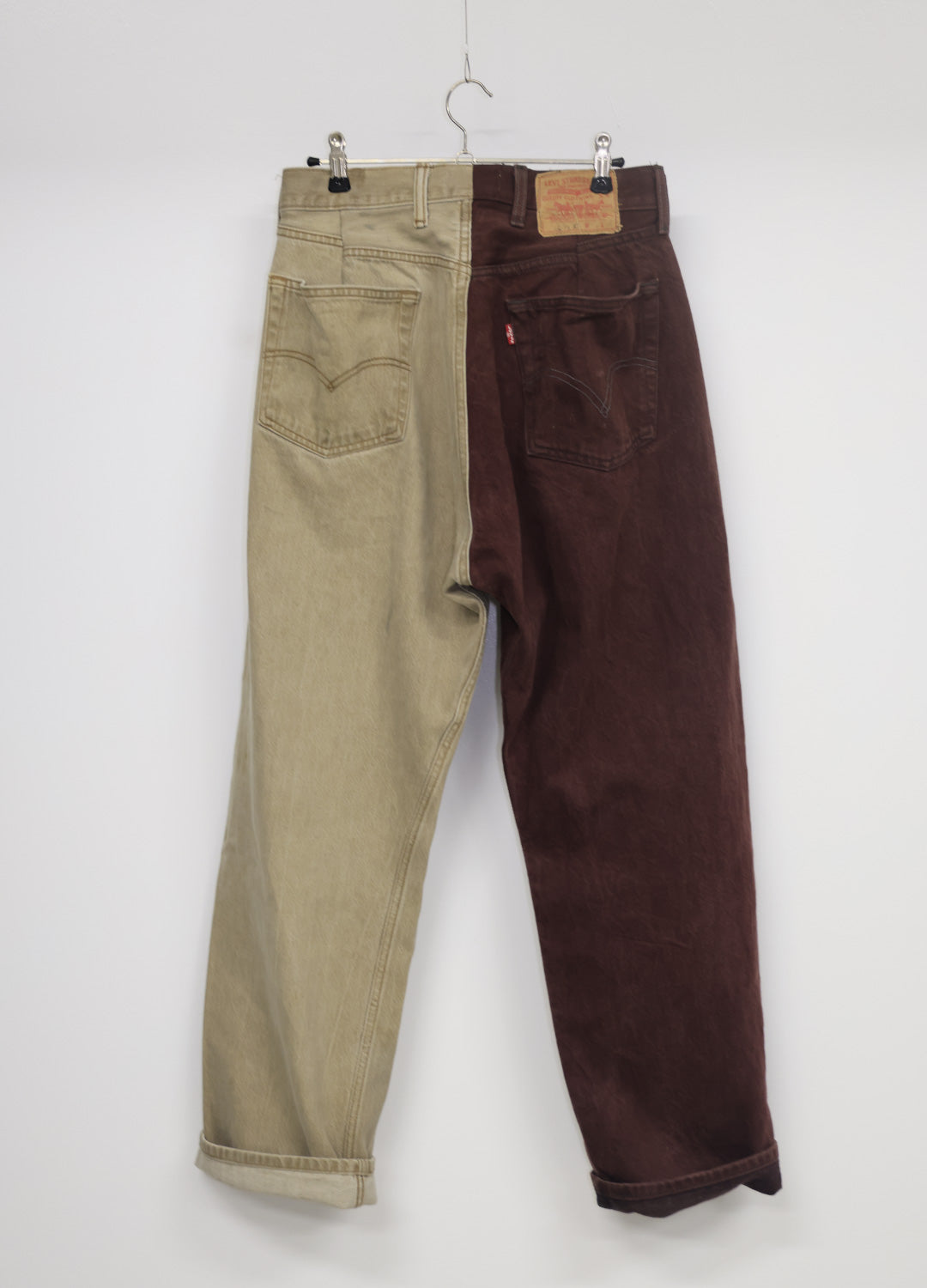 NOLAN - Bi Color Denim Pants _